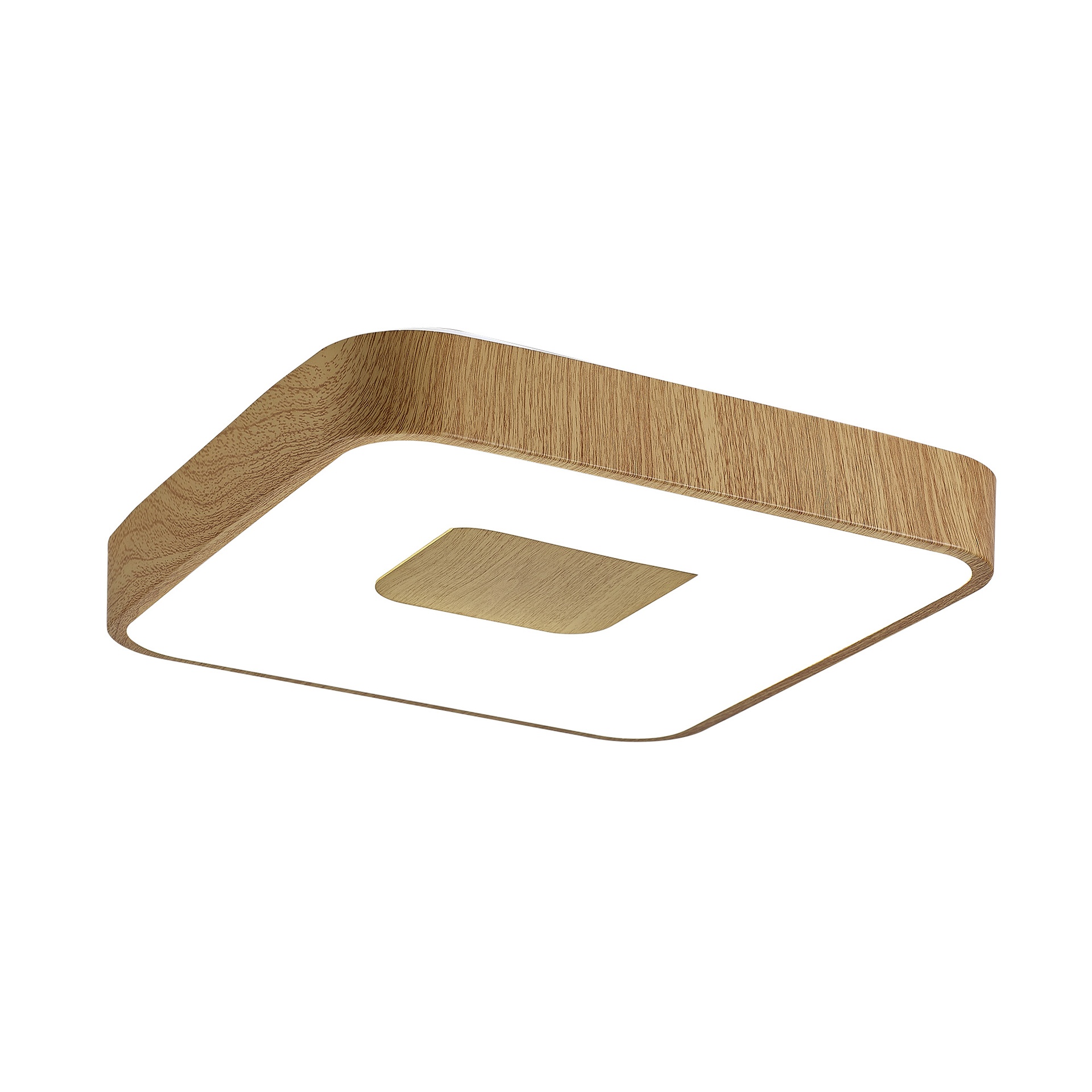 ***DES*** COIN * LED SQUARE CEILING 80W - 2700-5000K - WITH REMOTE CONTROL - WOOD