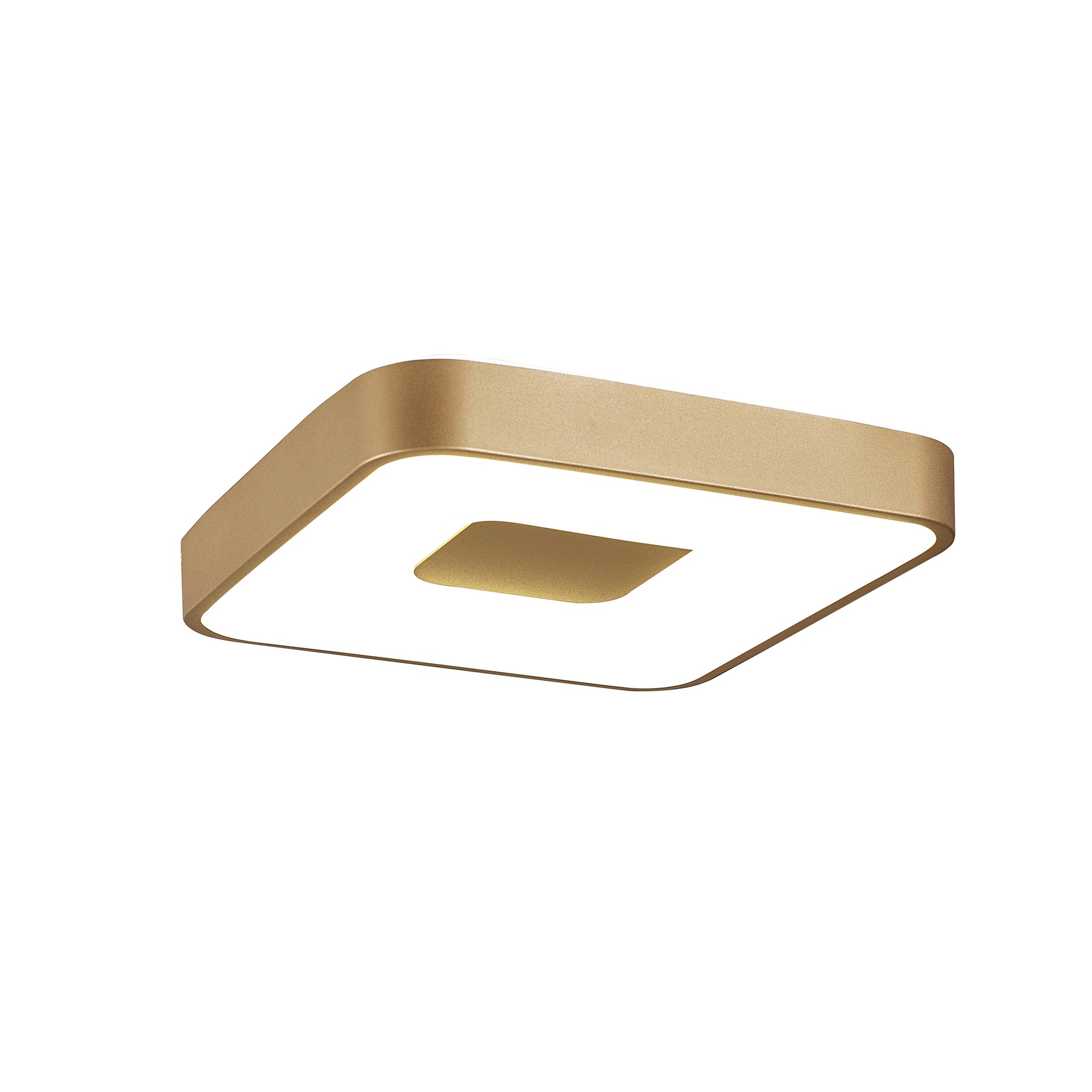 ***DES*** COIN * PLAFONIERA QUADRATO LED 56W - 2700-5000K - CON TELECOMANDO - ORO