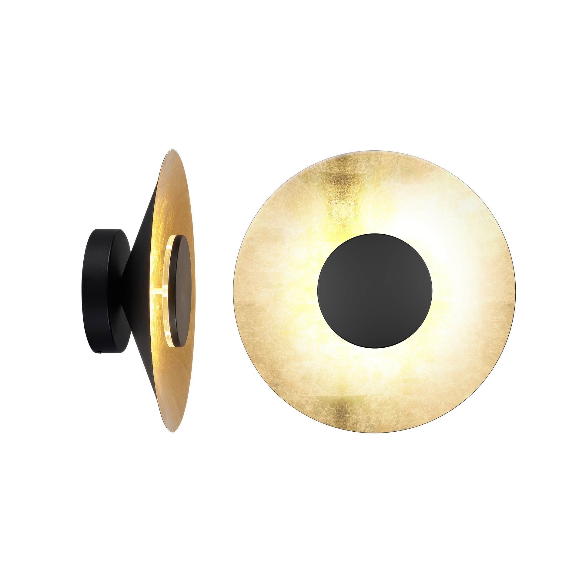 ORION * APPLIQUE LED 20W 3000K NERO / PAN DE ORO
