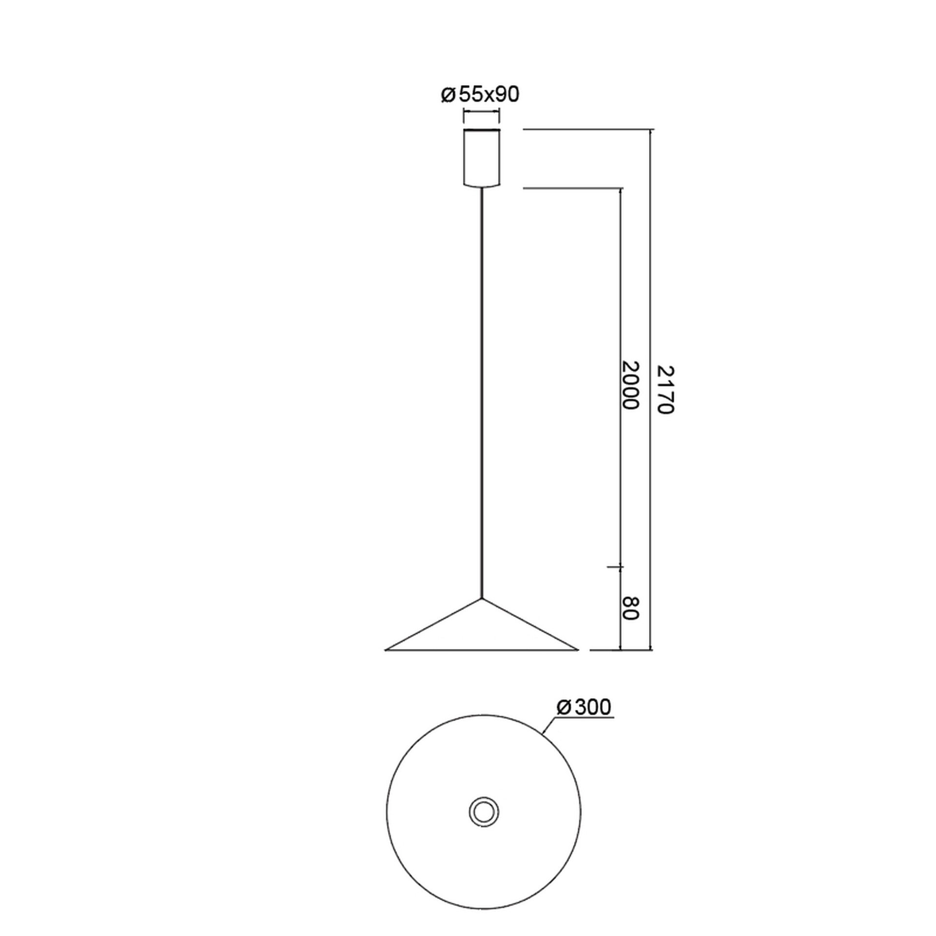 Cono · Luminaires de plafond · Cuivre
