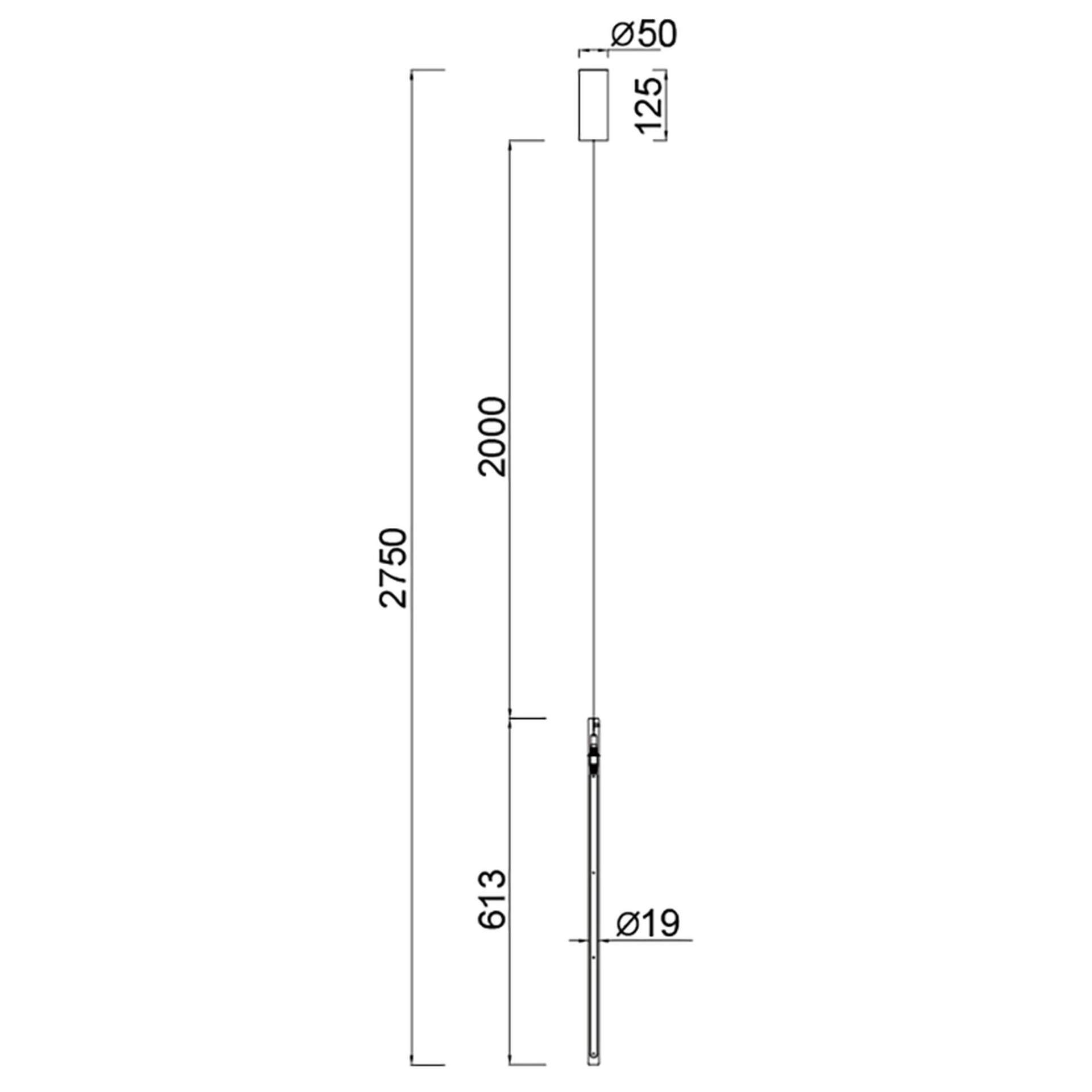 TORCH * SOSPESO LED 11W 3000K NERO