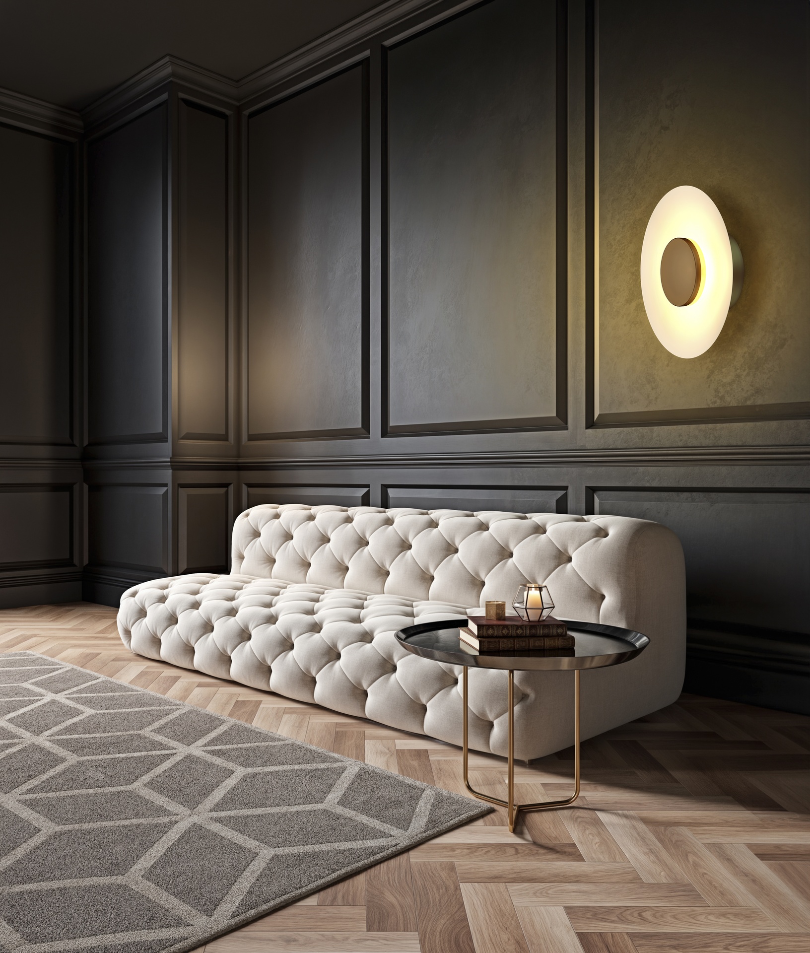 ORION * APPLIQUE LED 24W 3000K NERO