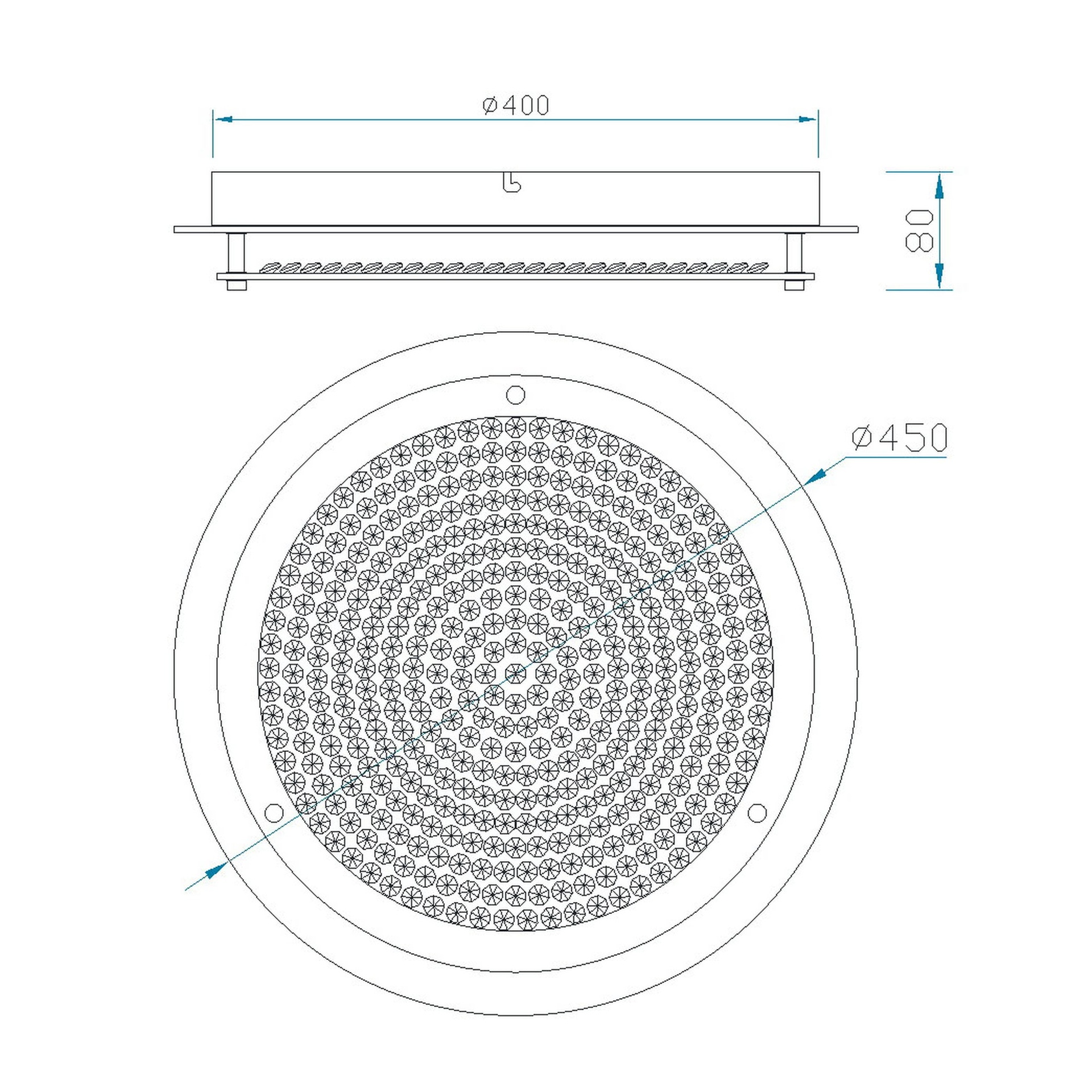 GLASS LED * ROUND CEILING 24W - 45CM - 4000K
