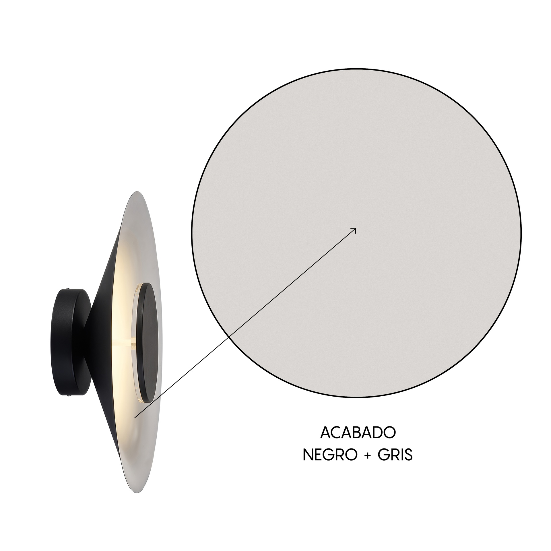 ORION * APPLIQUE LED 24W 3000K NERO
