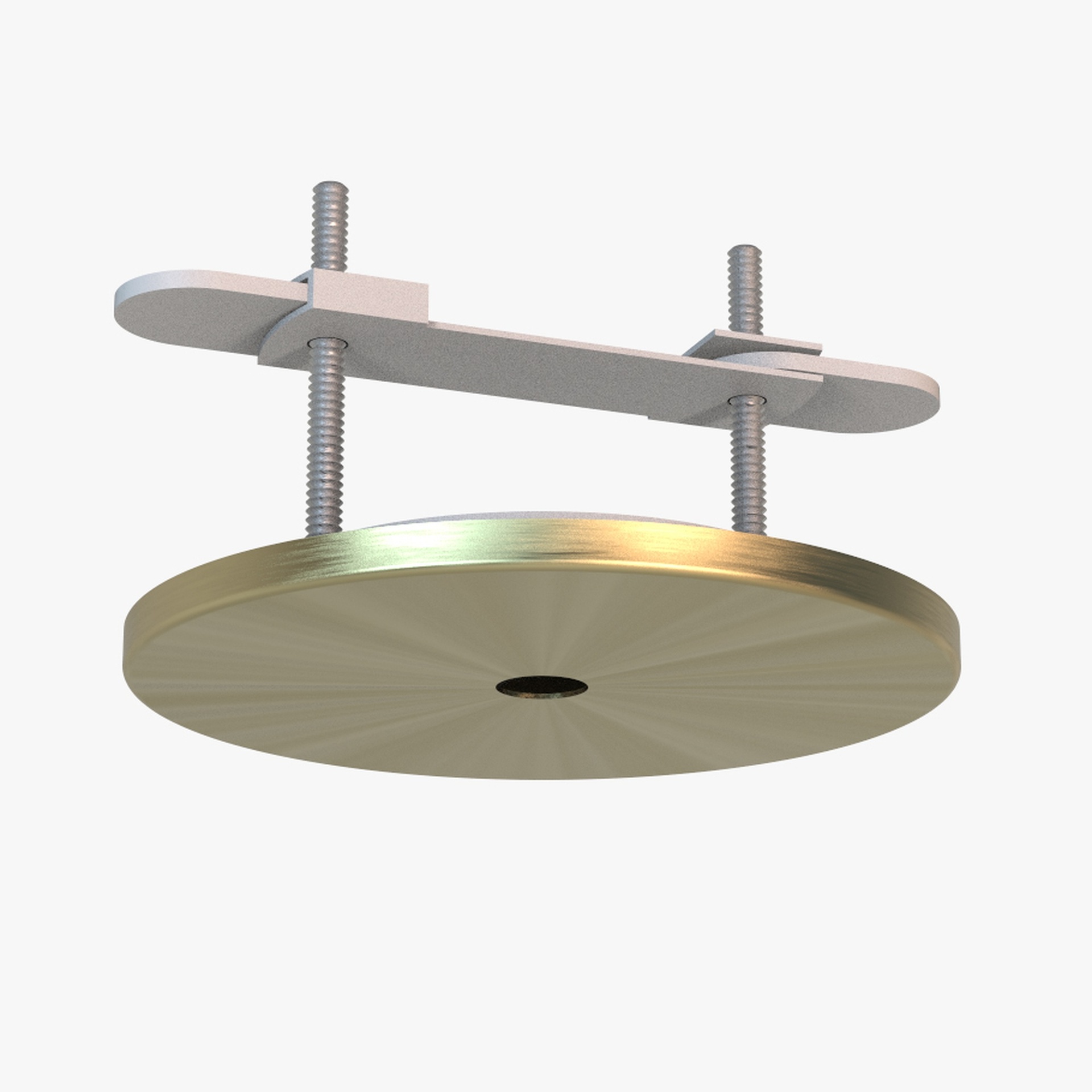 TEK PARTS * BASE EMPOTRAR PARA PENDANTS * ANTIQUE BRASS