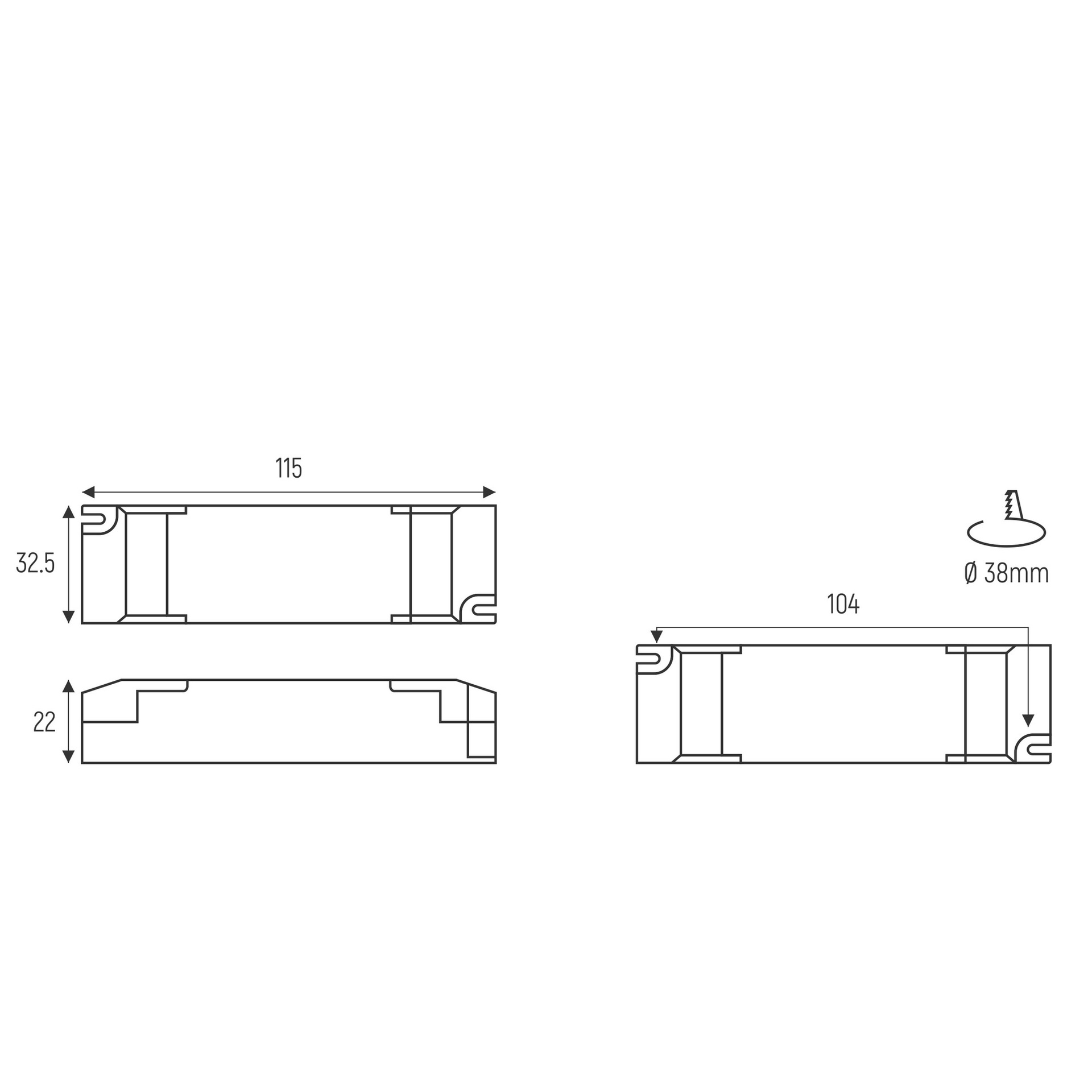 Tampa · Luminaires encastrés · Blanc