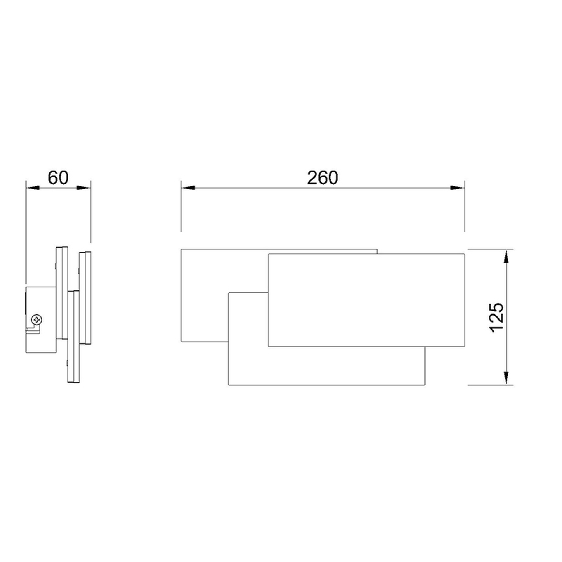 TAHITI XL * APLIQUE MEDIANO LED CUADRADOS 12W - BLANCO - 3000K