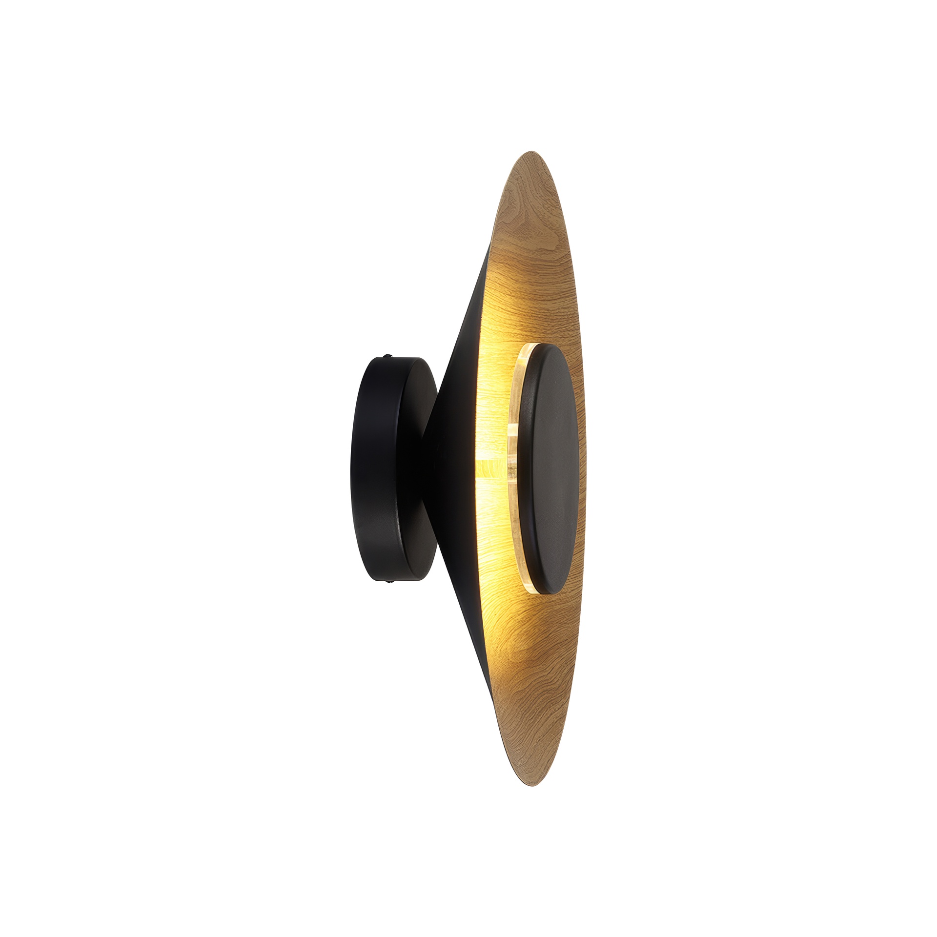 ORION * LED WALL LAMP 24W 3000K BLACK/ WOOD