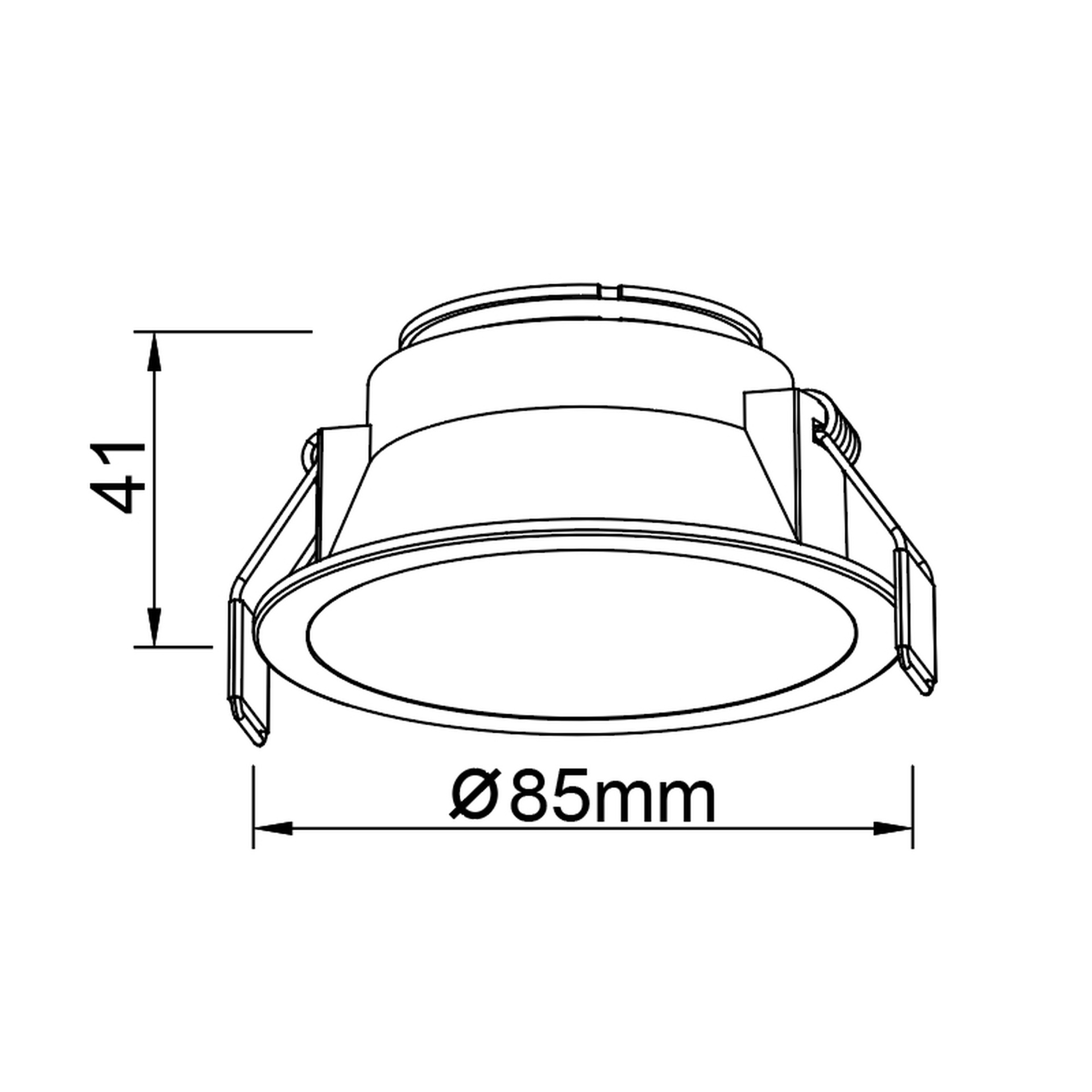 SUNSET * RECESSED LED 10W Marco GOLD