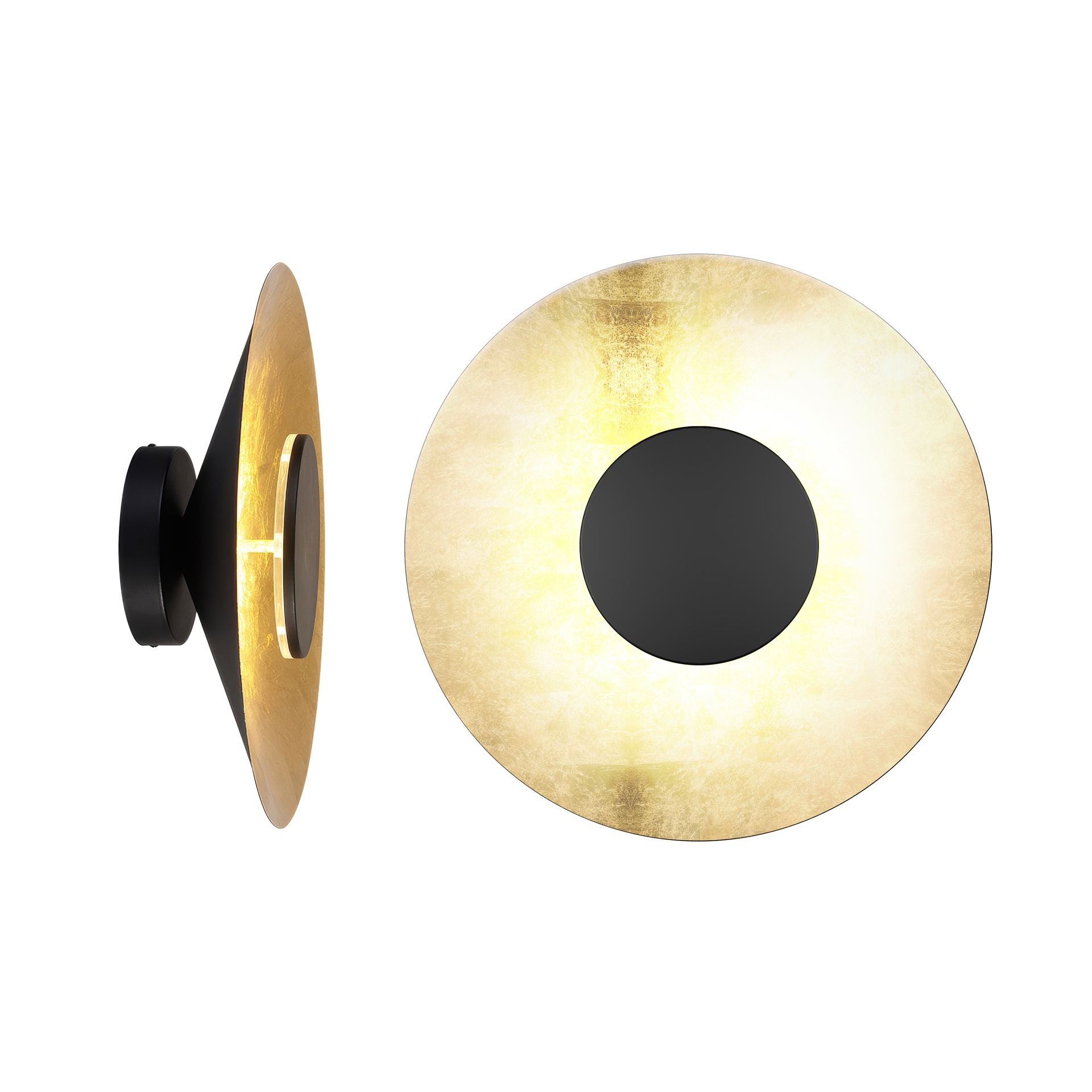 ORION * LED WALL LAMP 24W 3000K BLACK / PAN DE GOLD