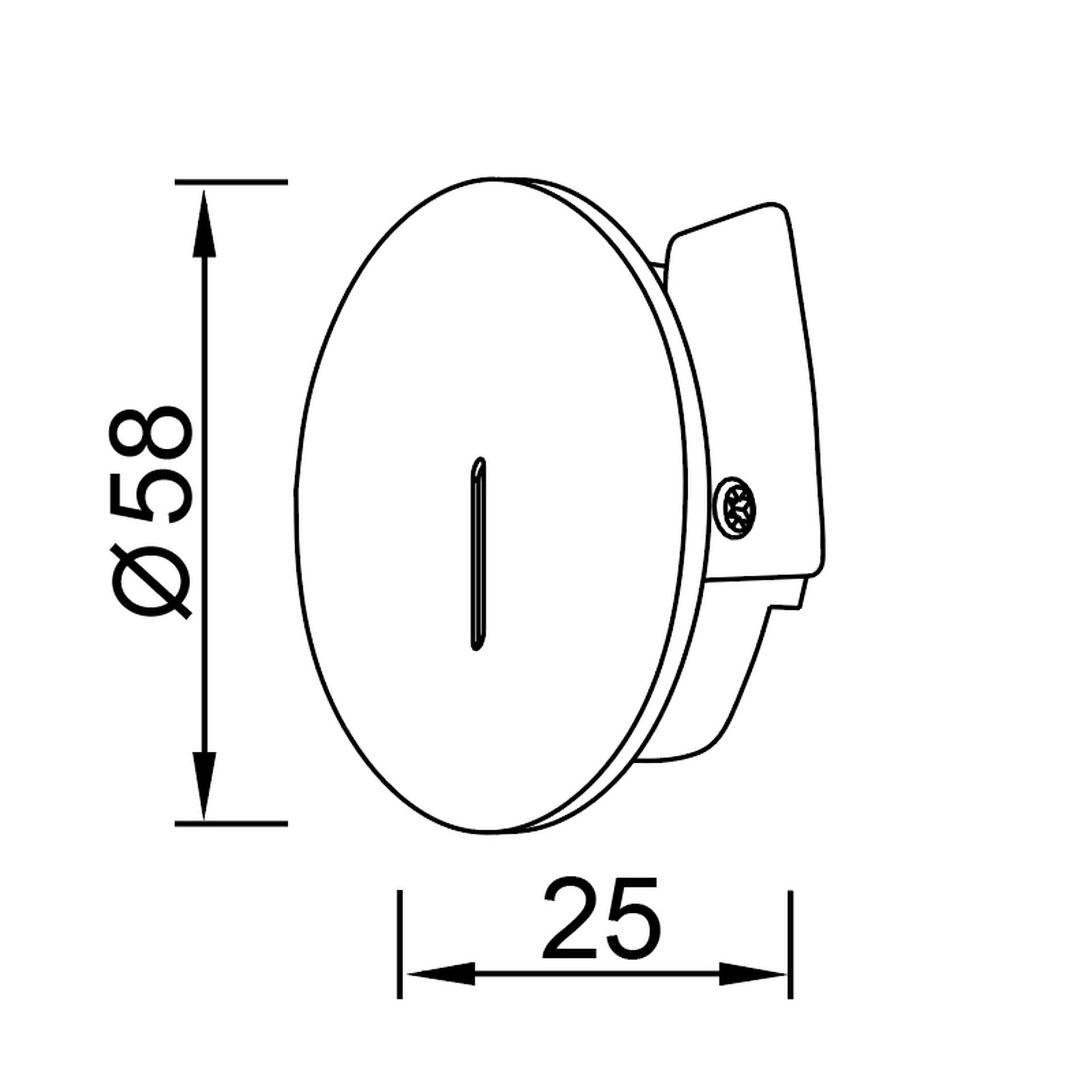 SOTAVENTO * SEGNAPASSI LED 3W 3000K IP42 R NERO