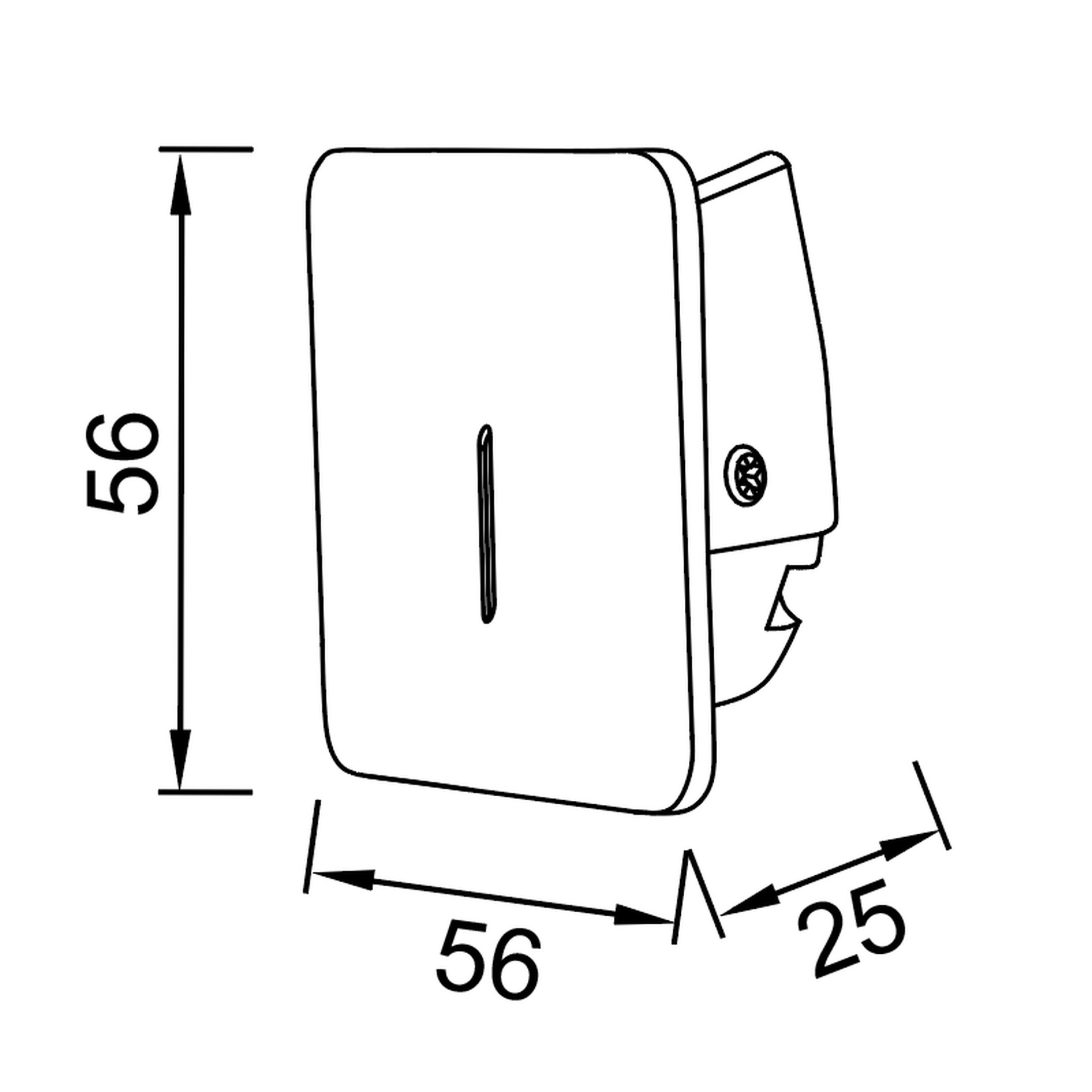 SOTAVENTO * SEGNAPASSI LED 3W 3000K IP42 CUA NERO