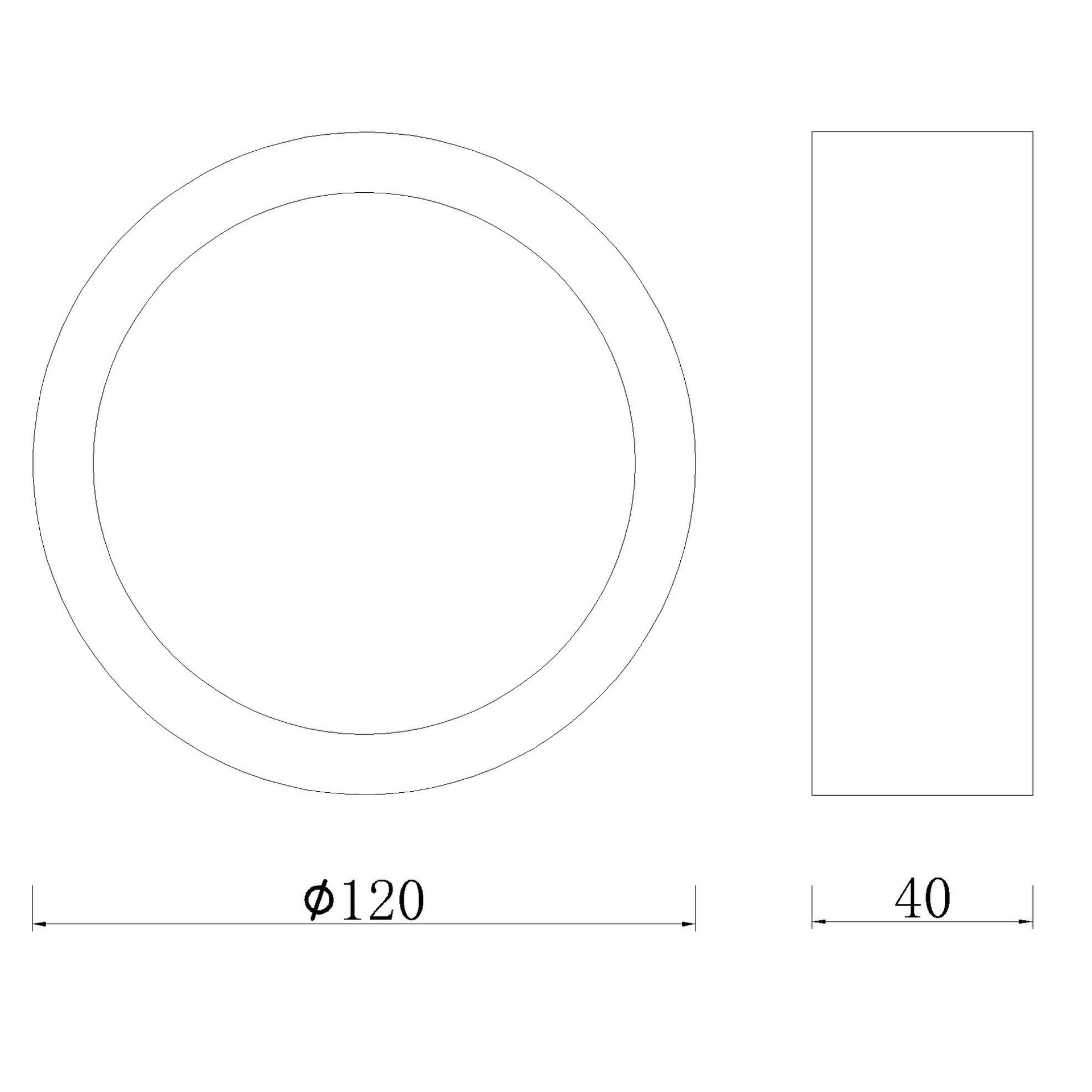 SAONA SUPERFICIE * DOWNLIGHT LED RottoNDO - 8W - 4000K