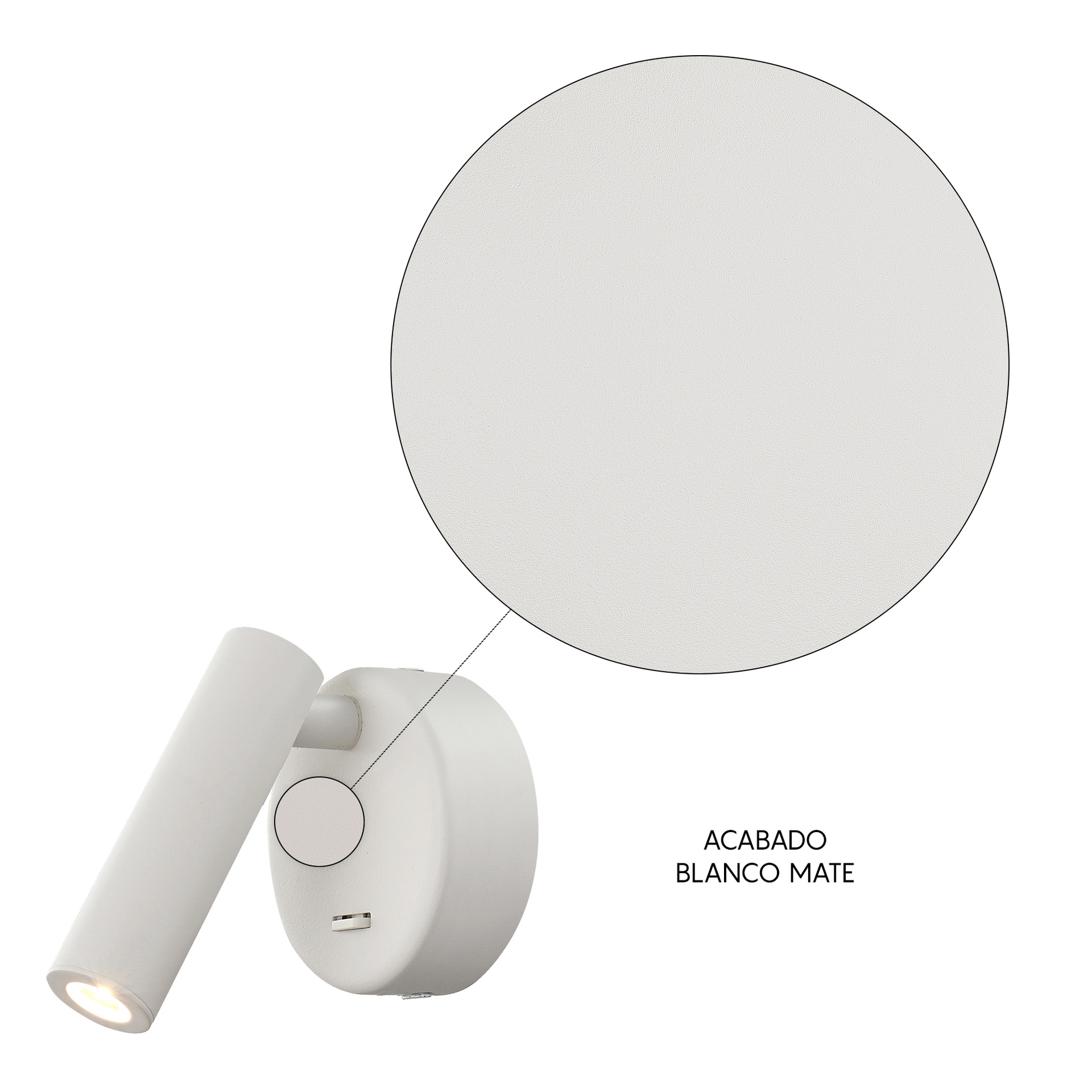 Prea · Luminarias de pared · Blanco Mate