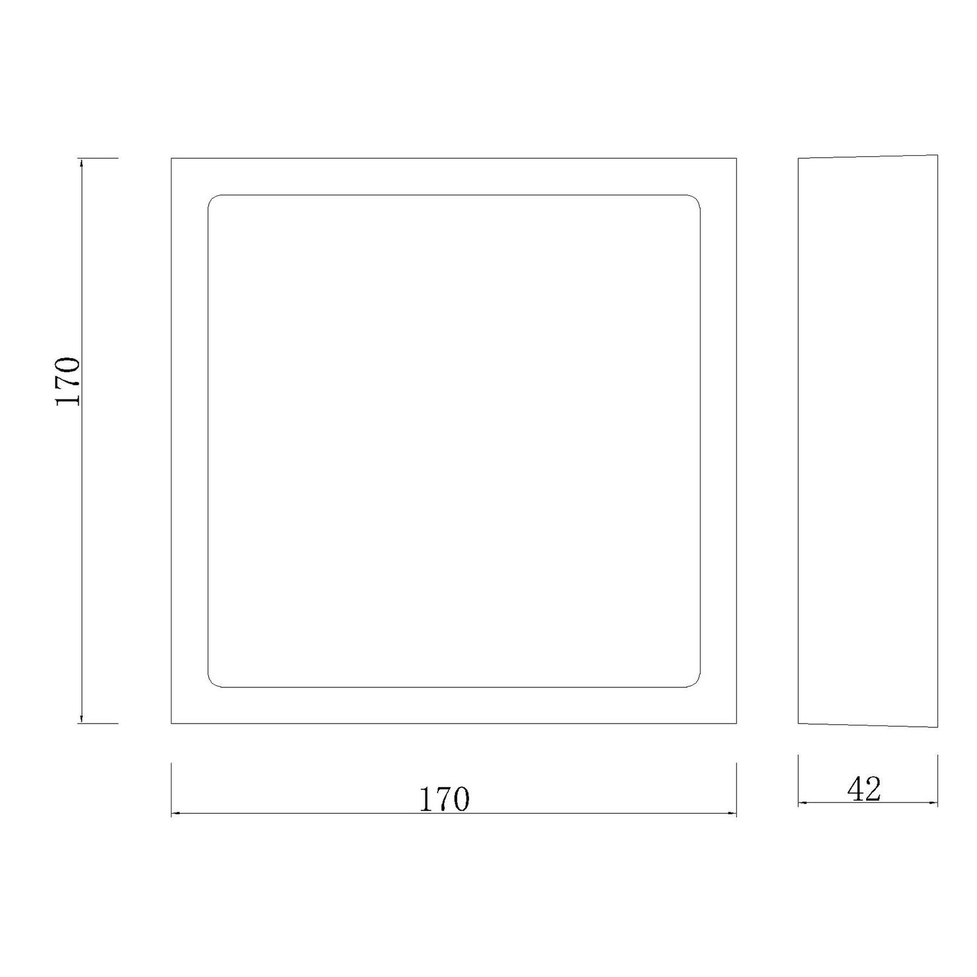 SAONA SUPERFICIE * LED DOWNLIGHT (SQUARE)  - 14W - 3000K