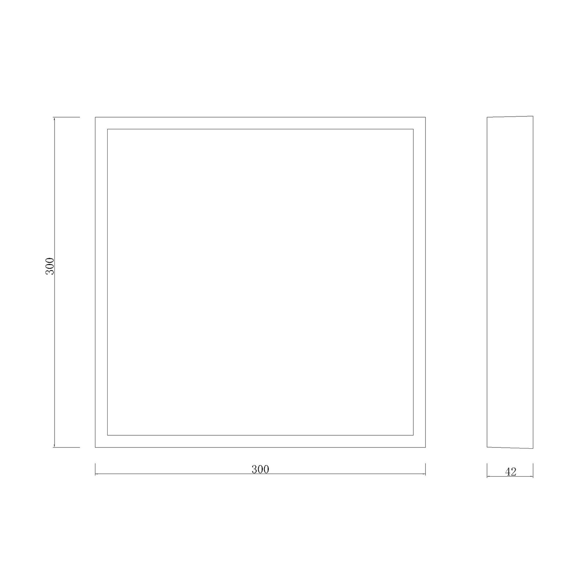 SAONA SUPERFICIE * DOWNLIGHT LED QUADRATO - 30W - 3000K
