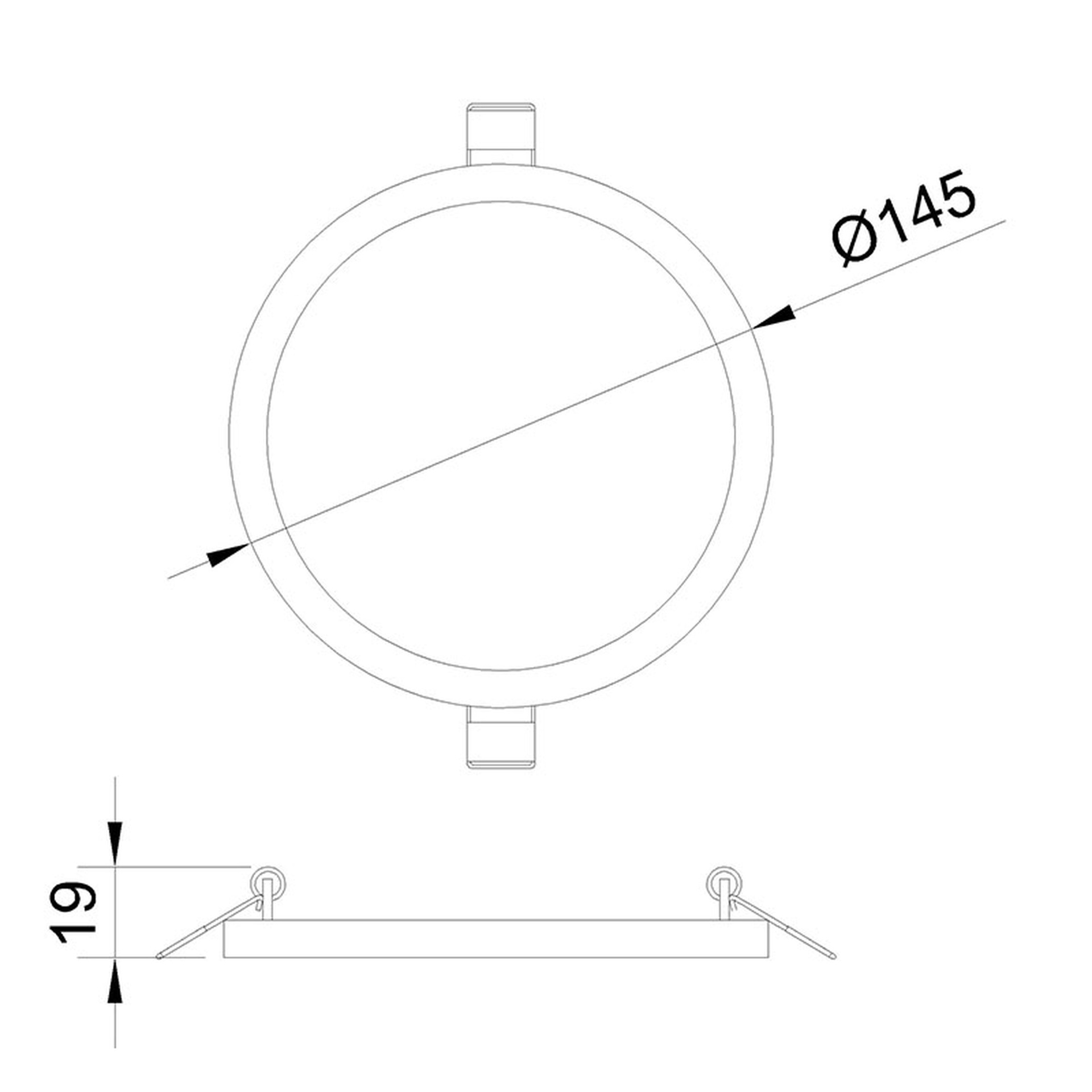 SAONA * DOWNLIGHT LED RottoNDO - 12W - 4000K