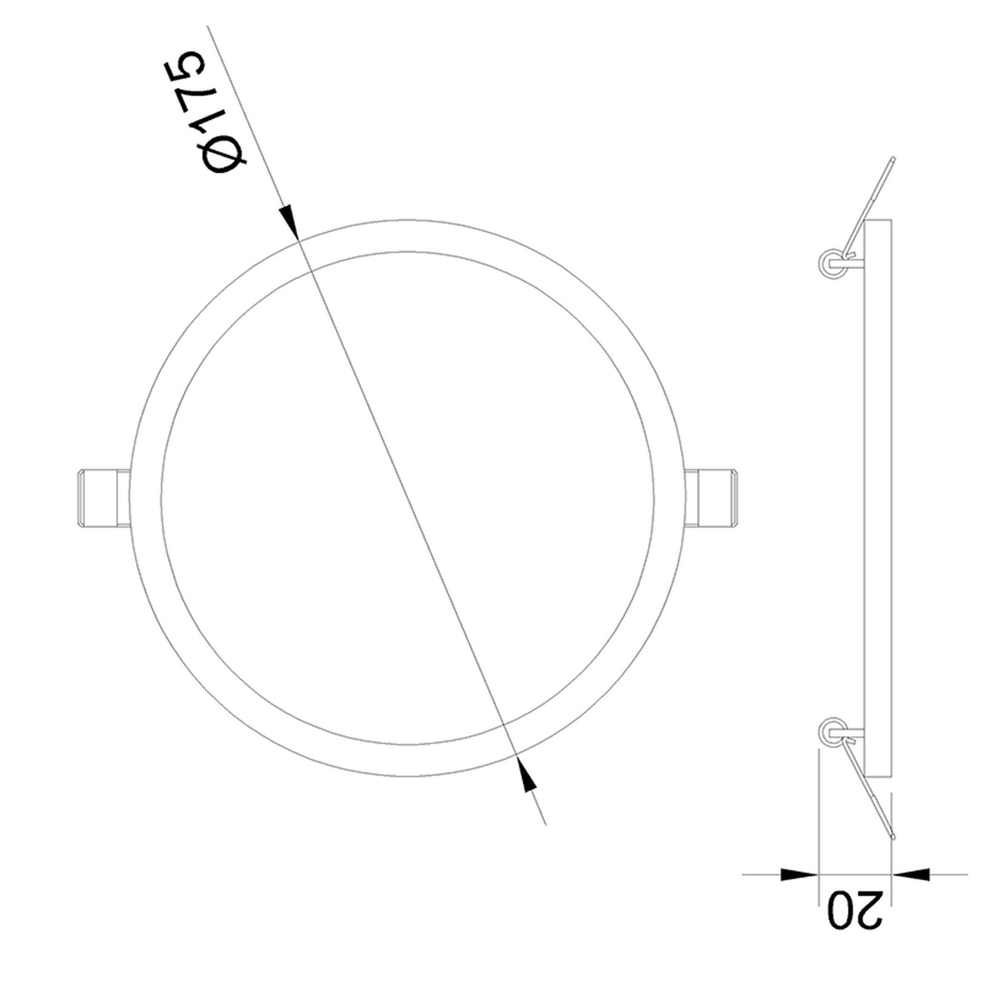 SAONA * DOWNLIGHT LED ROND - 18W - 4000K