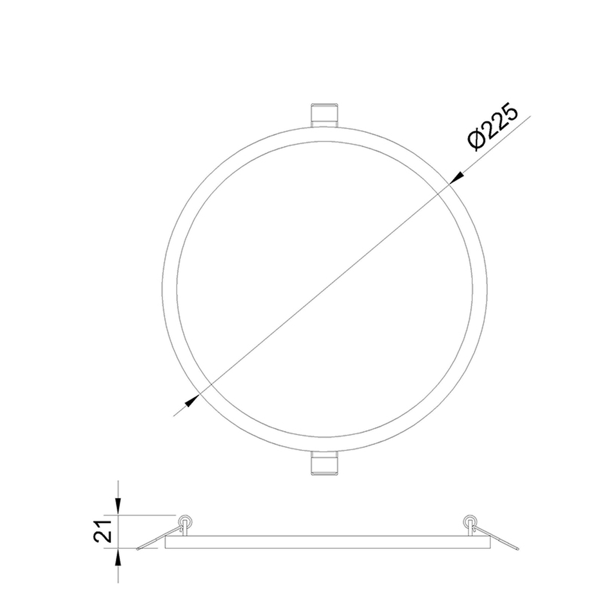 SAONA * LED DOWNLIGHT (ROUND)  - 24W - 4000K