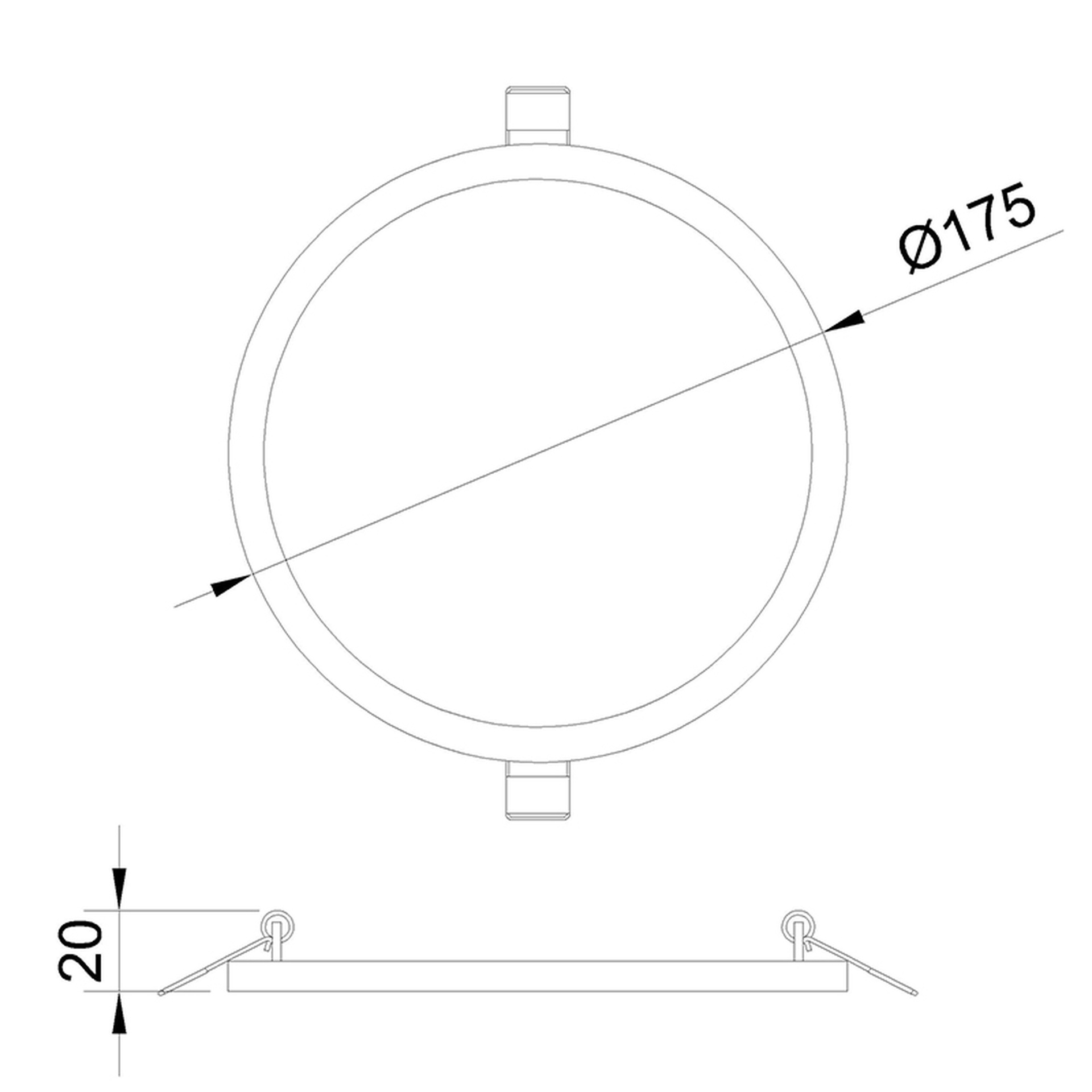 SAONA * LED DOWNLIGHT (ROUND)  - 18W - 3000K