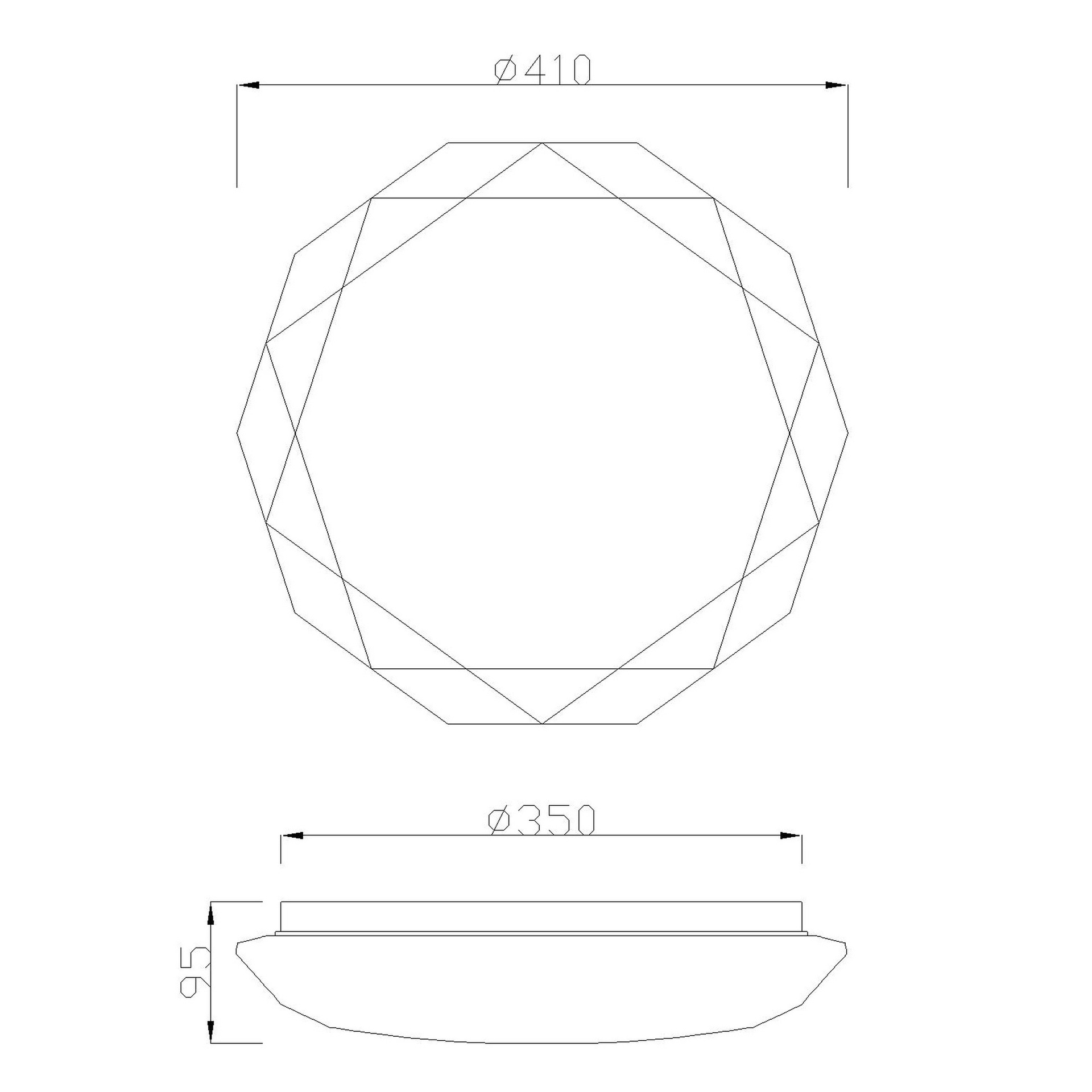 ***DES*** DIAMANTE II * CEILING 36W - 3000K