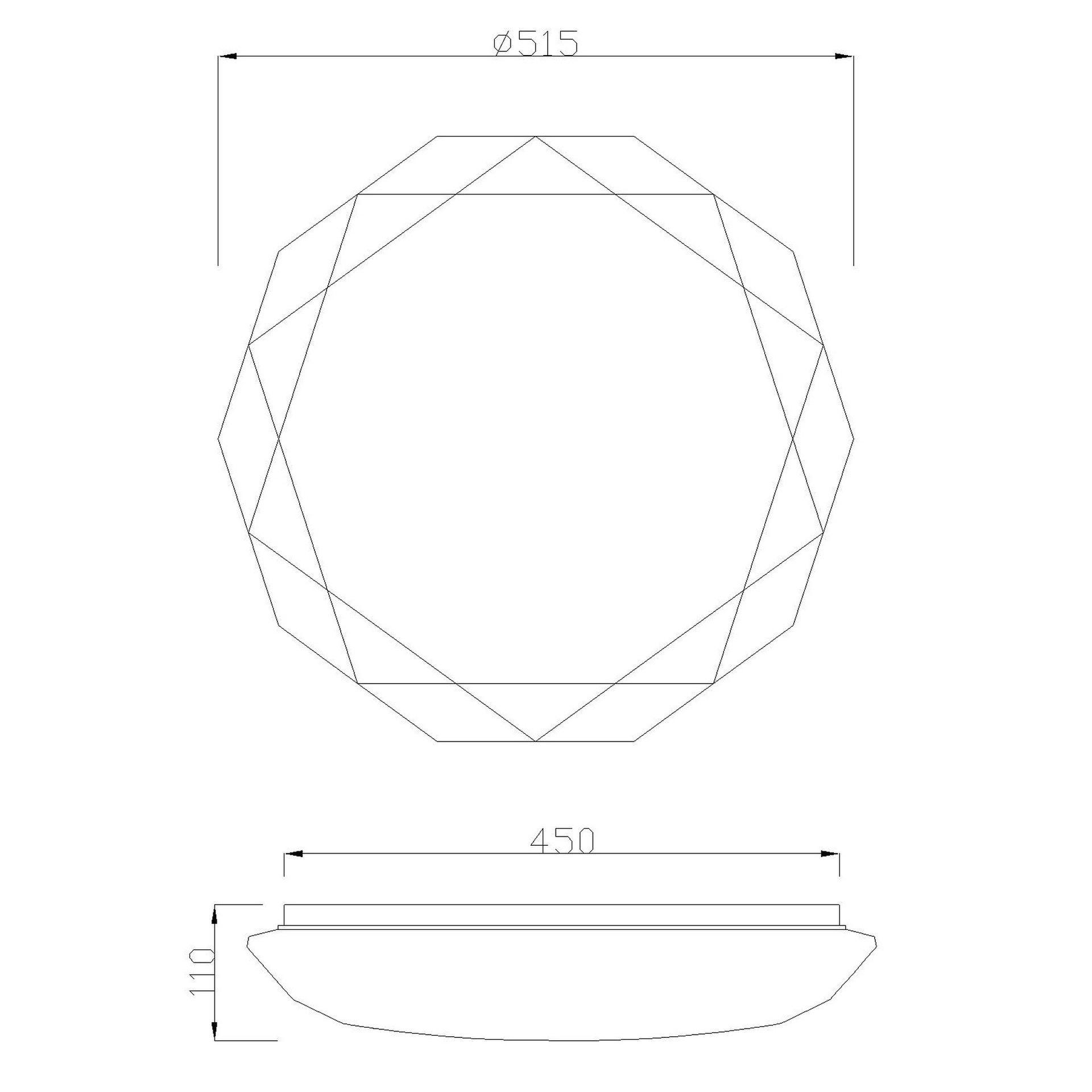 ***DES*** PLAFONNIER DIAMOND II * 54W - 5000K