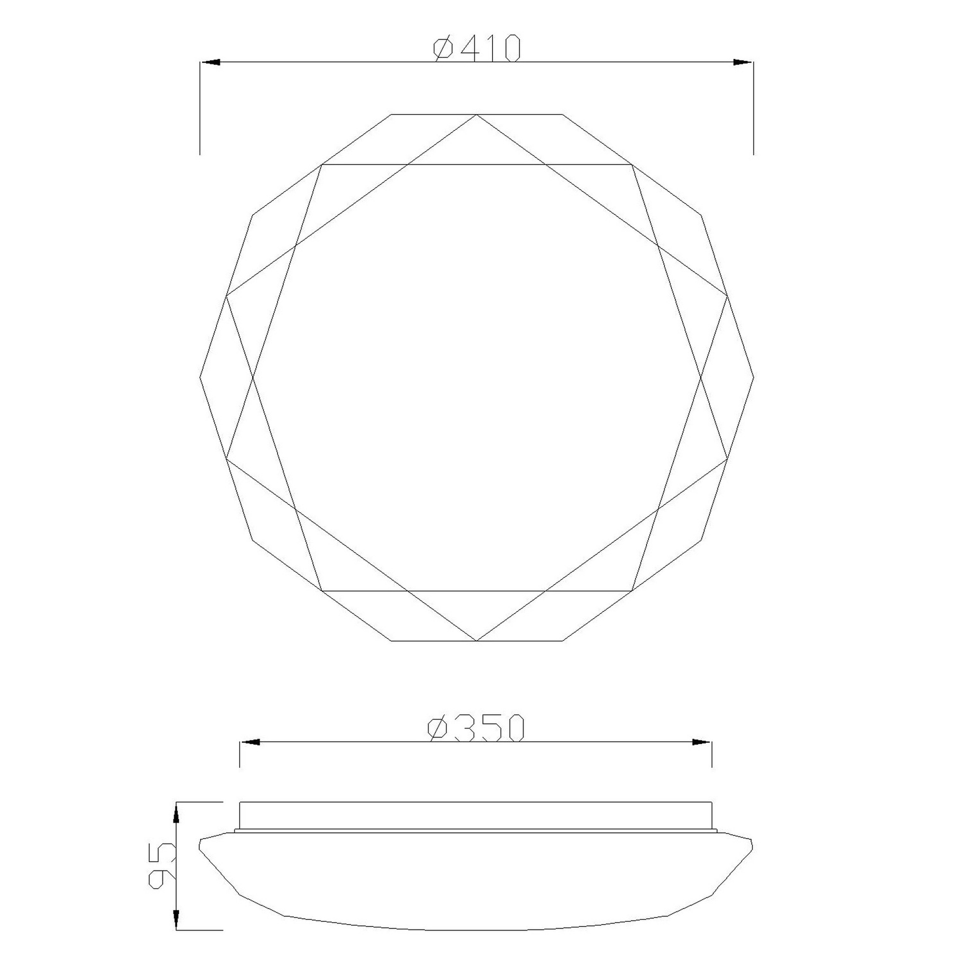Diamante II · Plafonniers · Blanc