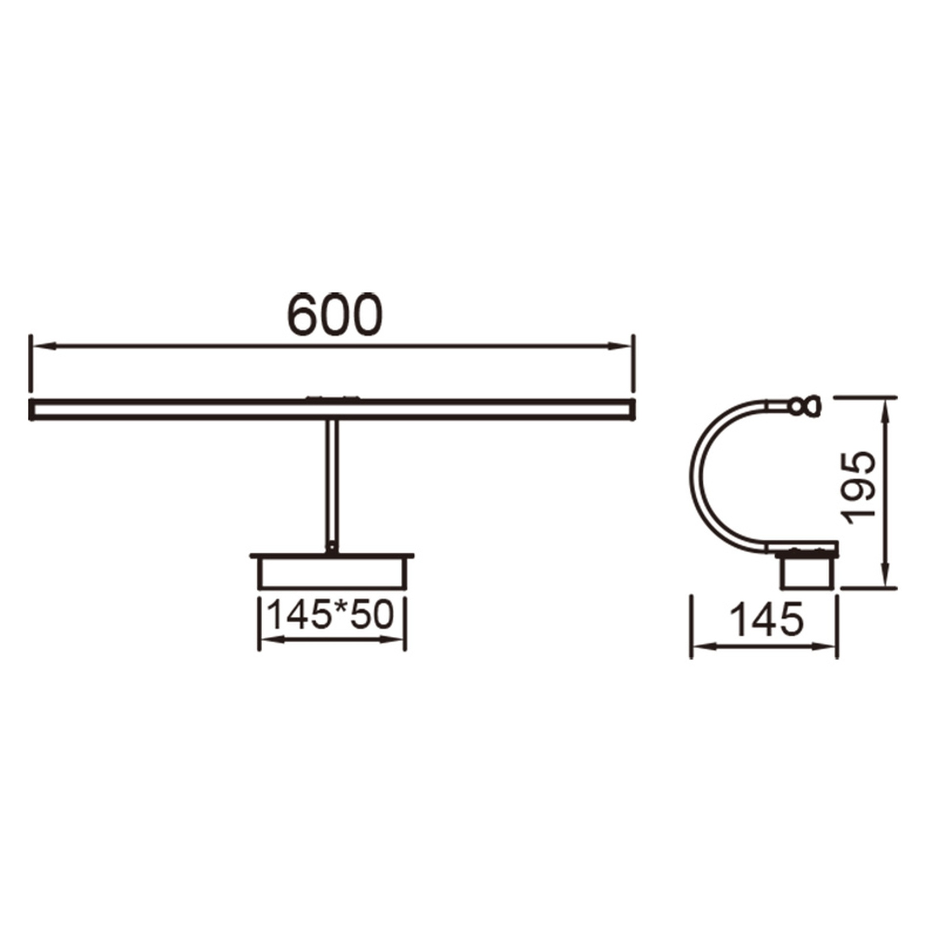 PERCURU * APPLIQUE LED 12W - 3000K CUOIO