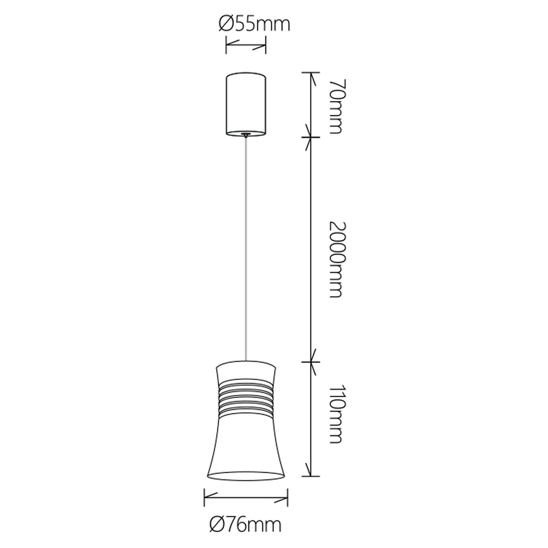 ***OFER/DES*** PAGODA * SOSPESO LED 12.5W 4000K NERO