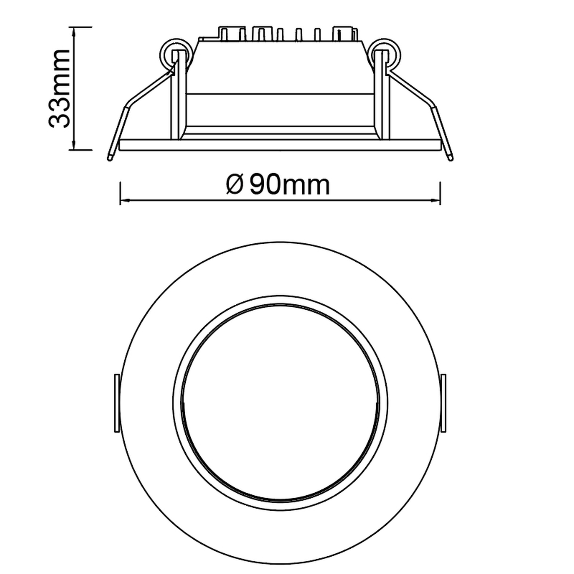 NASAO * SPOT INCASSO LED CCT 6W BIANCO
