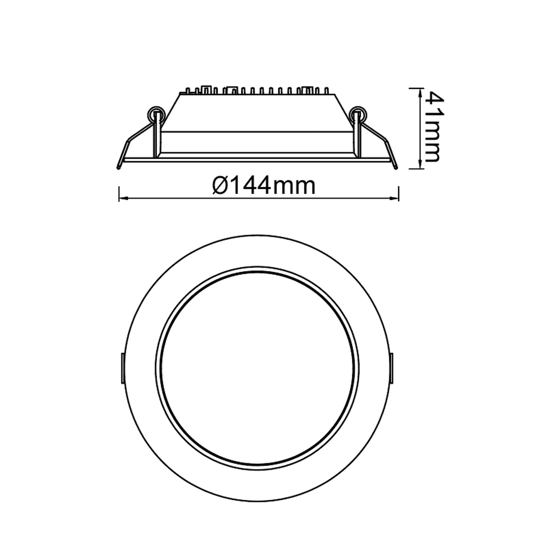 NASAO * SPOT INCASSO LED CCT 15W BIANCO