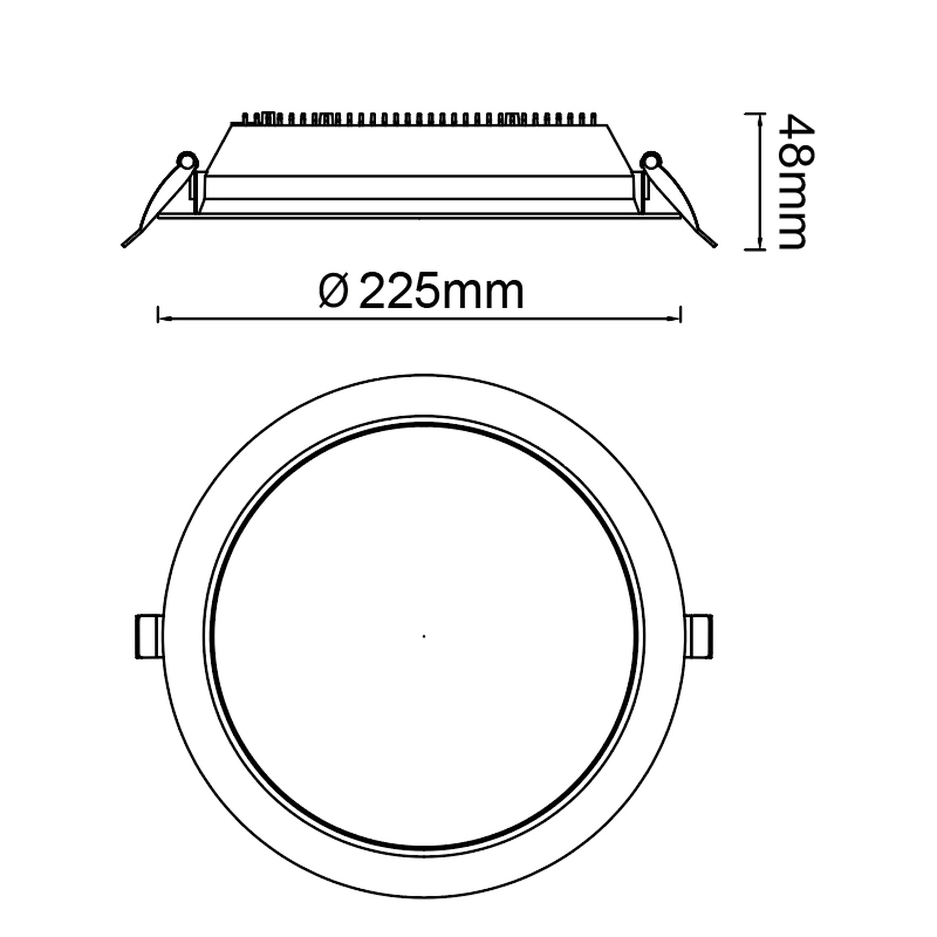 NASAO * SPOT INCASSO LED CCT 30W BIANCO