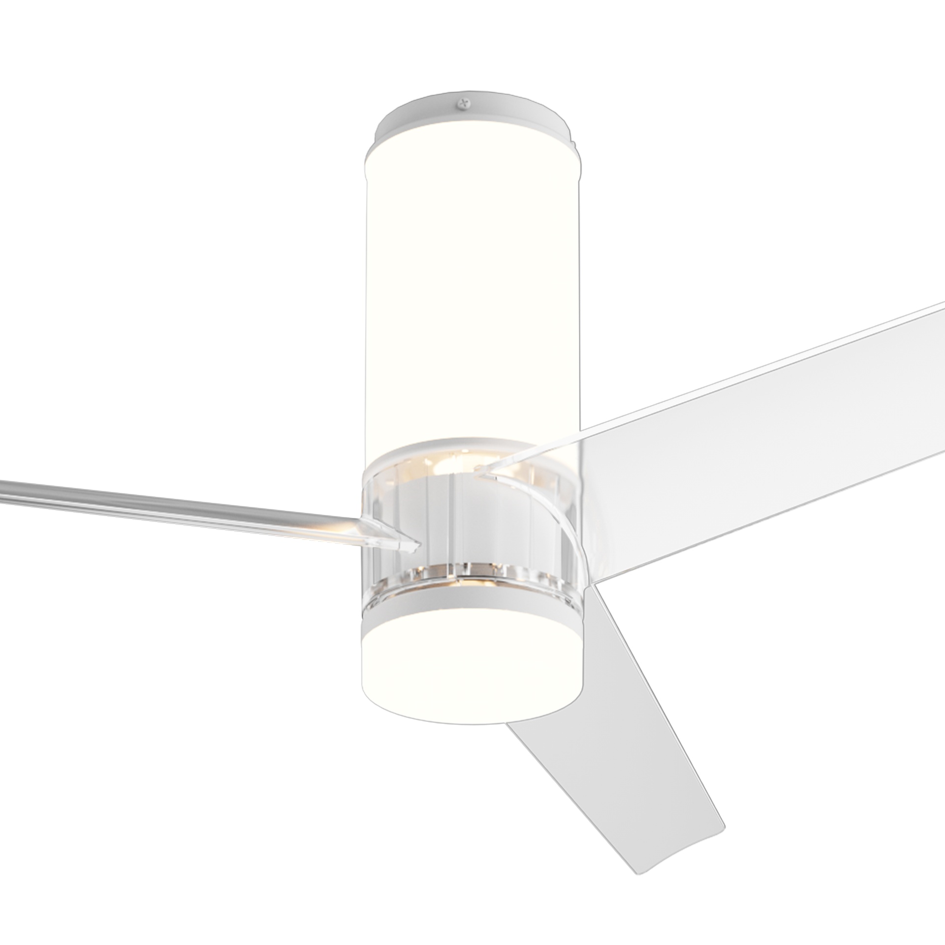 Up Down · Ventilador de aspas con luz · Blanco