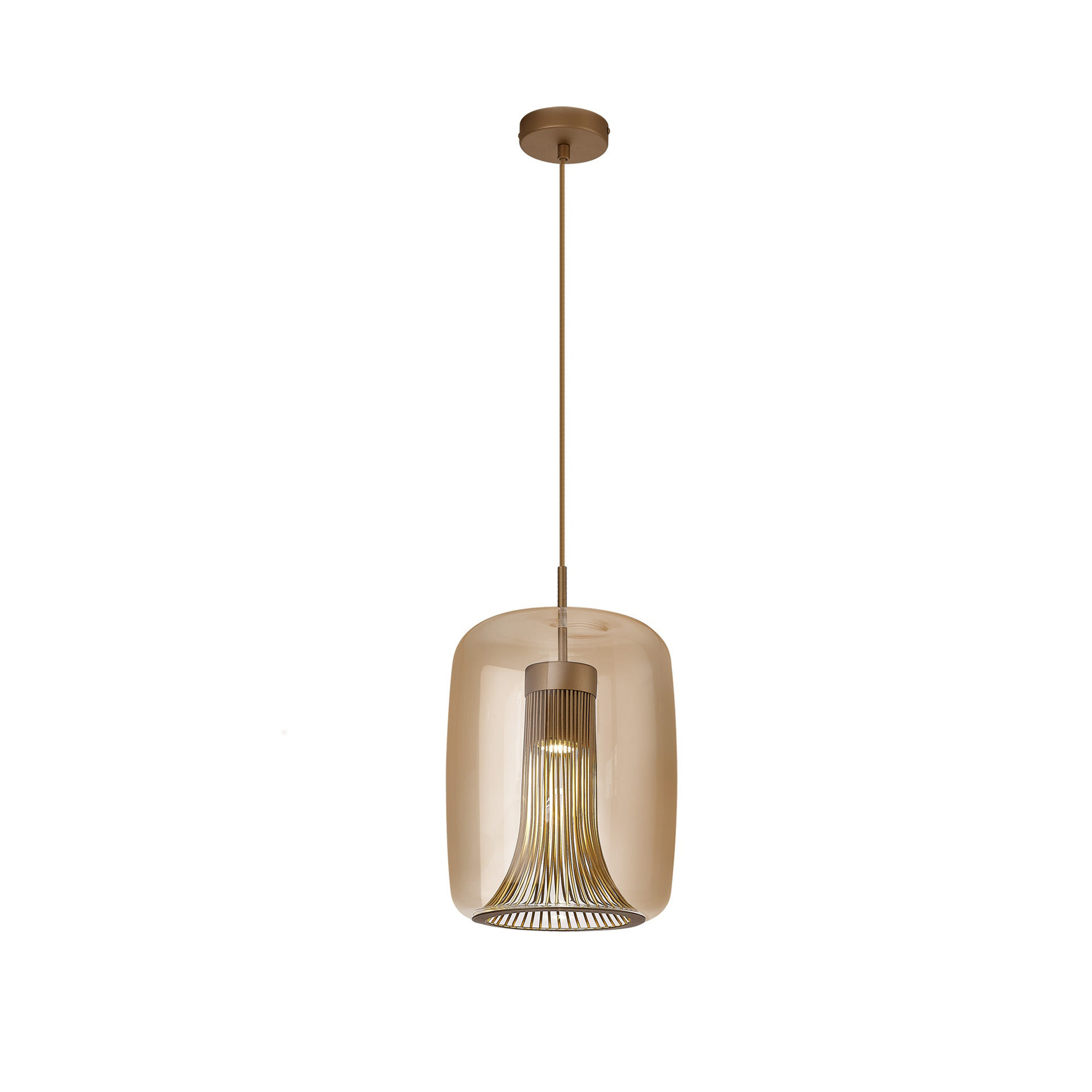 KRISS BRONCE * PENDANT CILINDRO GU10