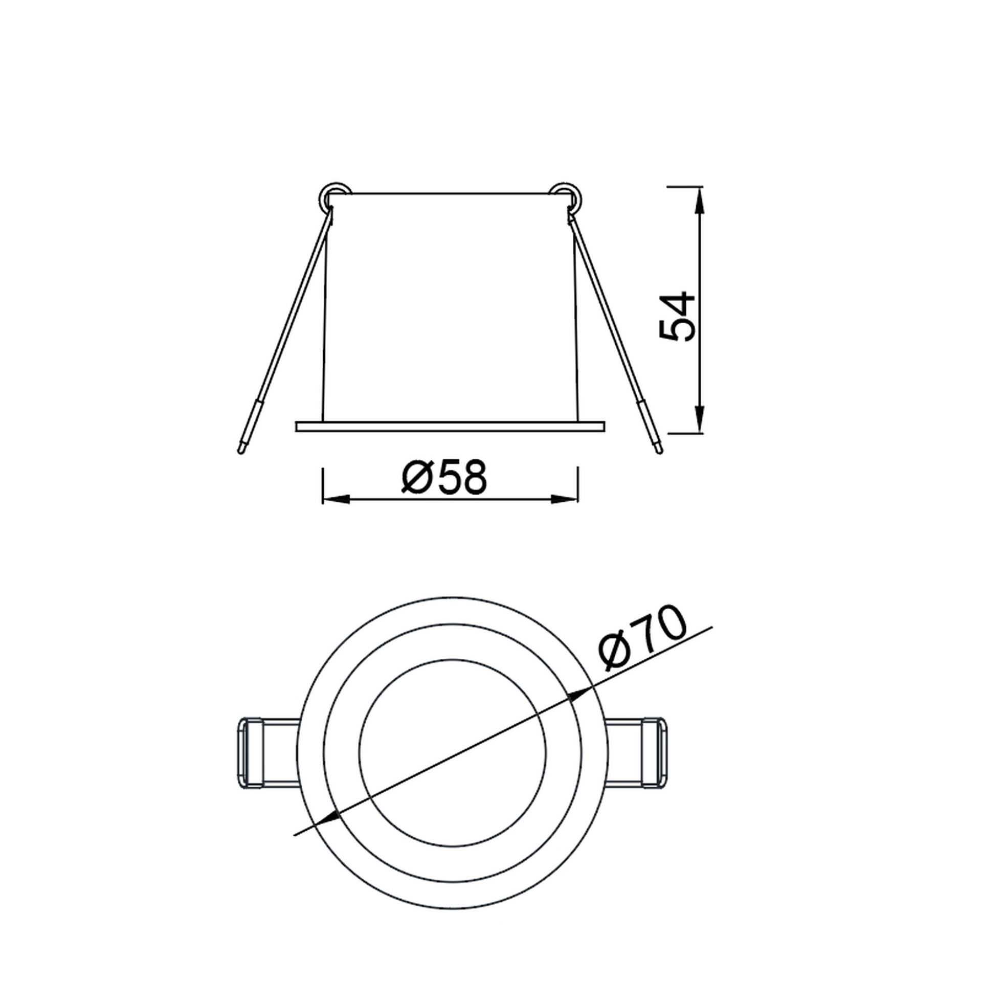 MALT * SPOT RECESSED GU10 BLACK