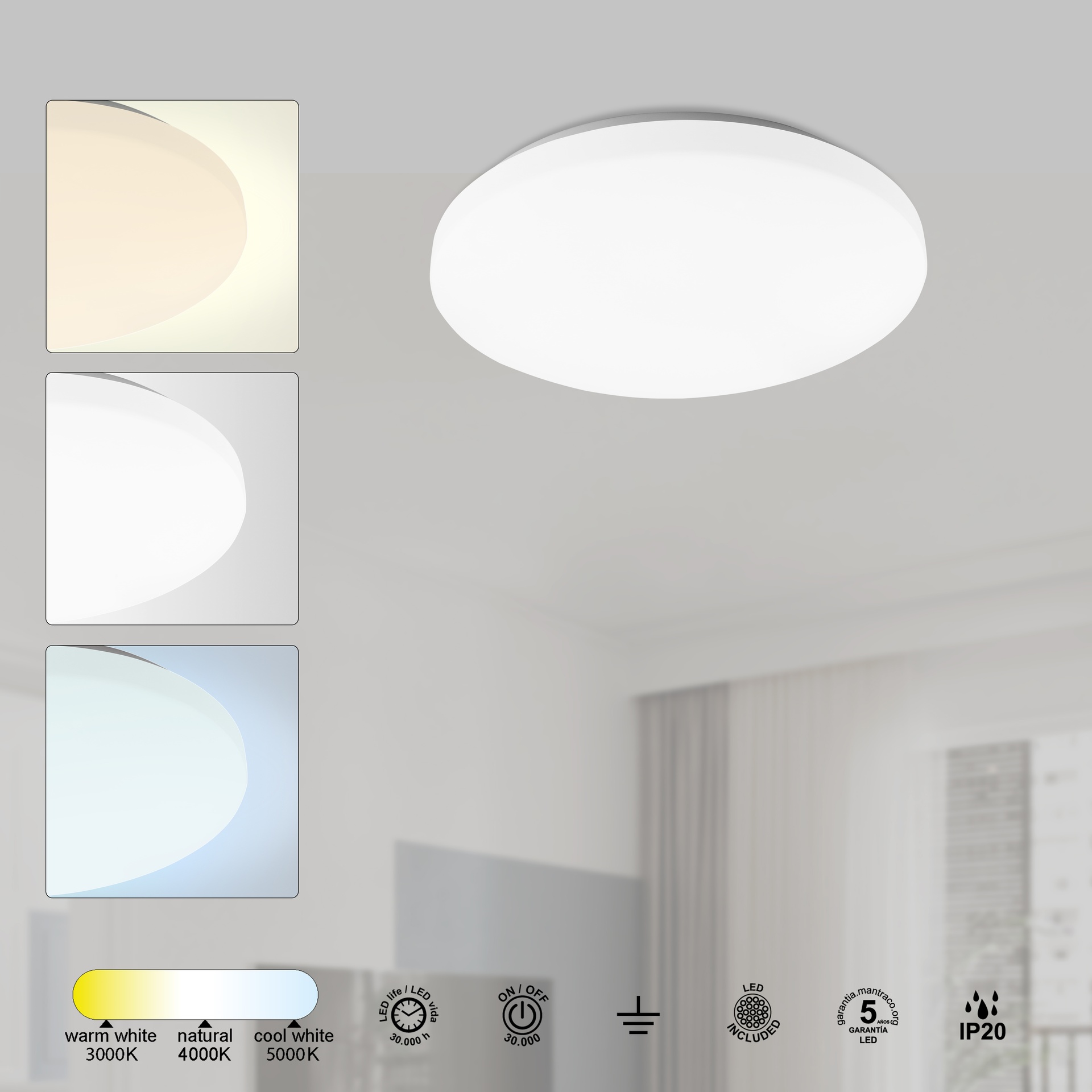 Zero cct · Plafones · Blanco