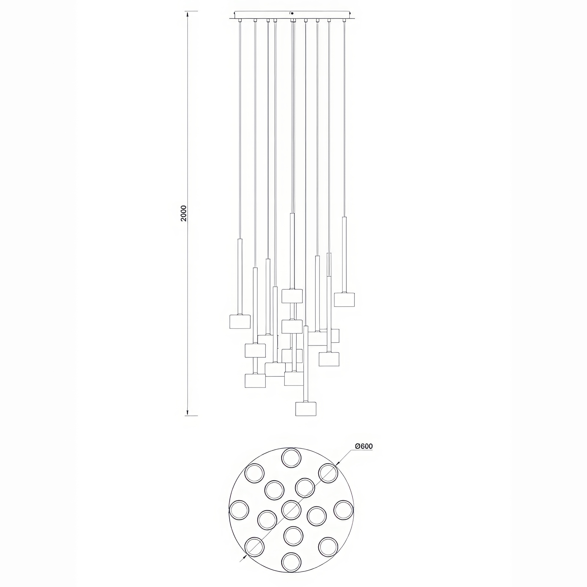 Tonic · Luminaires de plafond · Multicolore