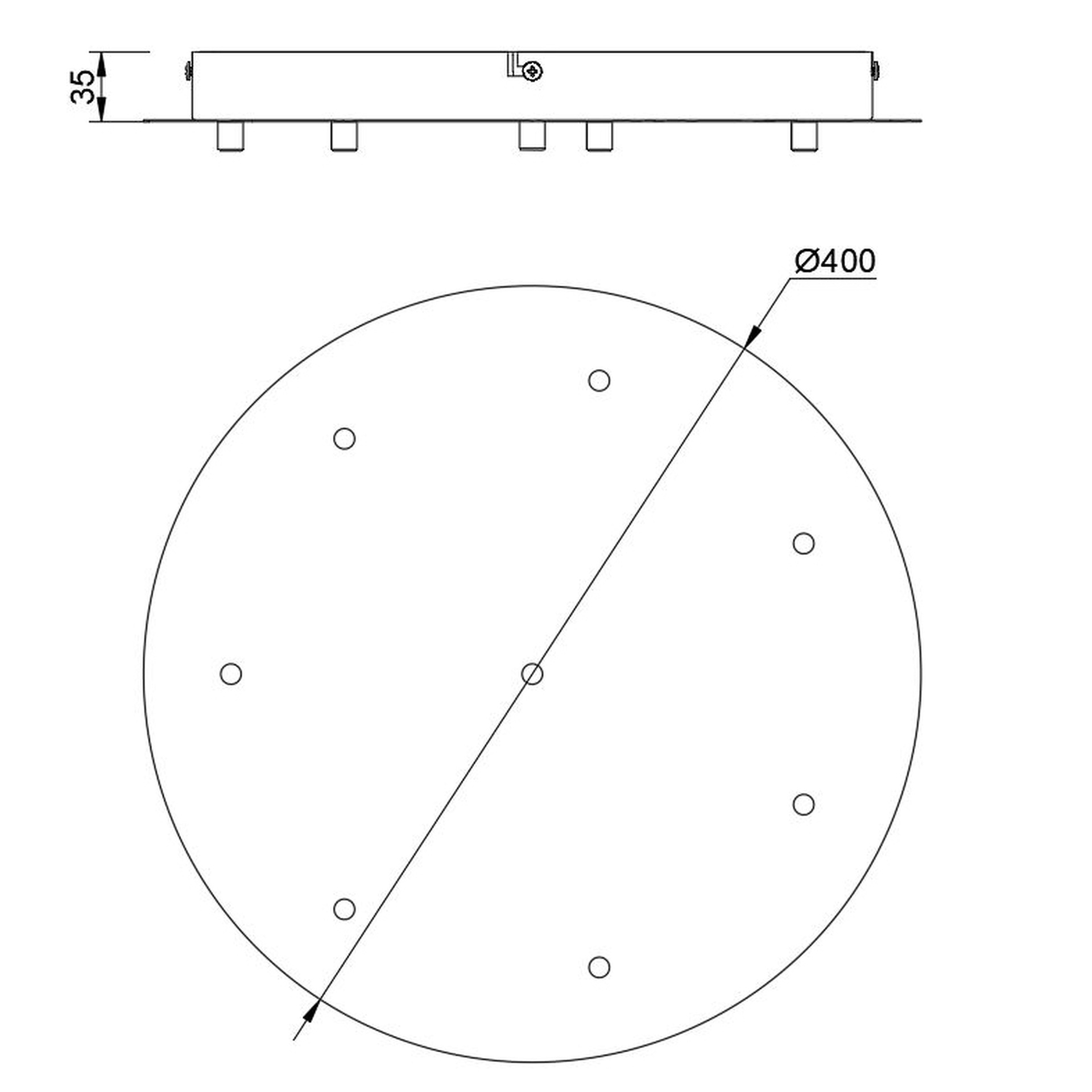 TONIC * ROUND BASE - SANDY BLACK -  40 CM