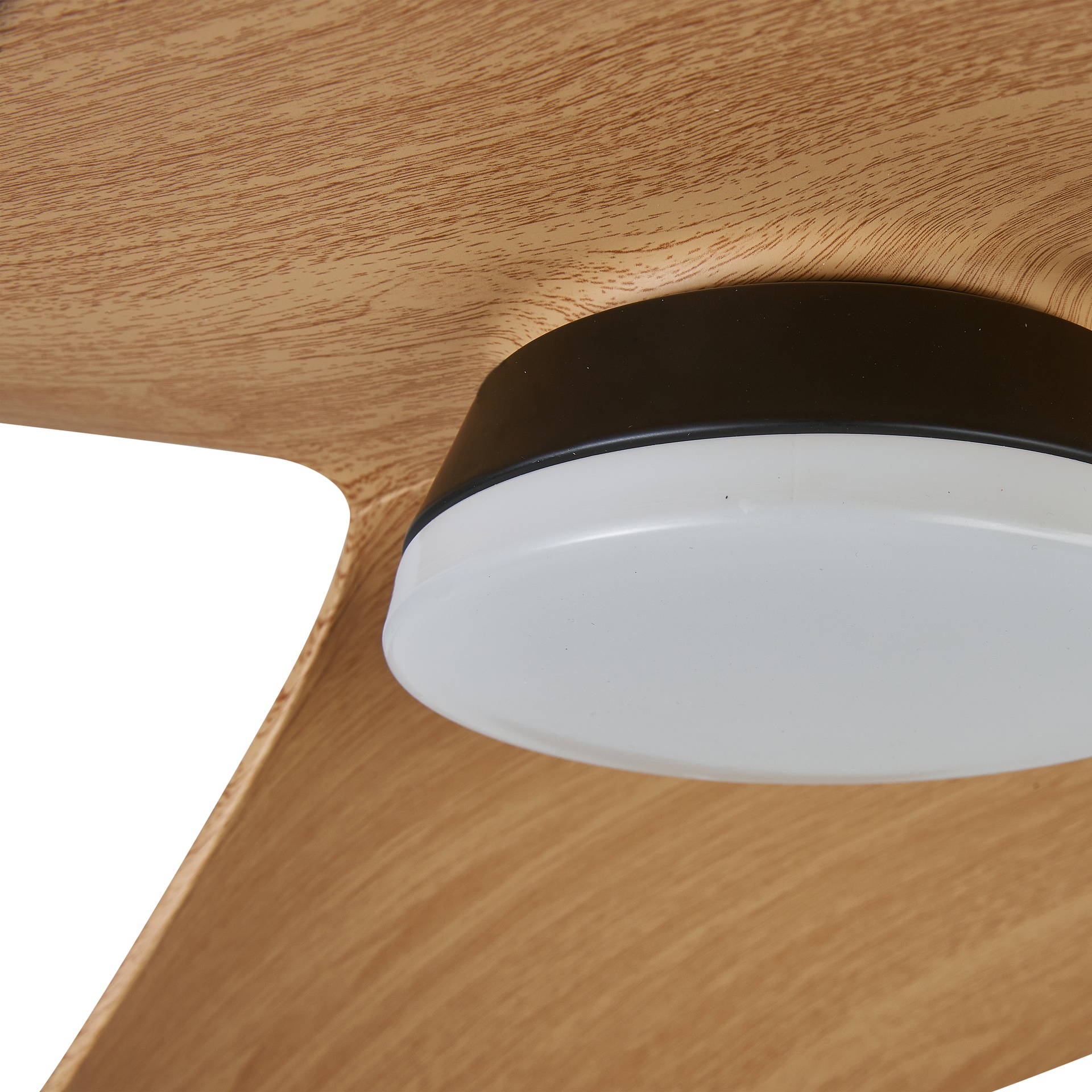 Ona · Ventilateur de plafond avec éclairage · Noir / Bois