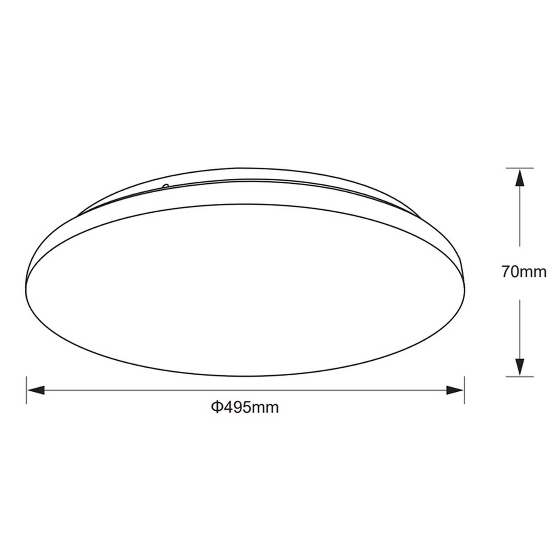 ***DES*** ZERO II * LED ROUND CEILING 48 CM - 3000K