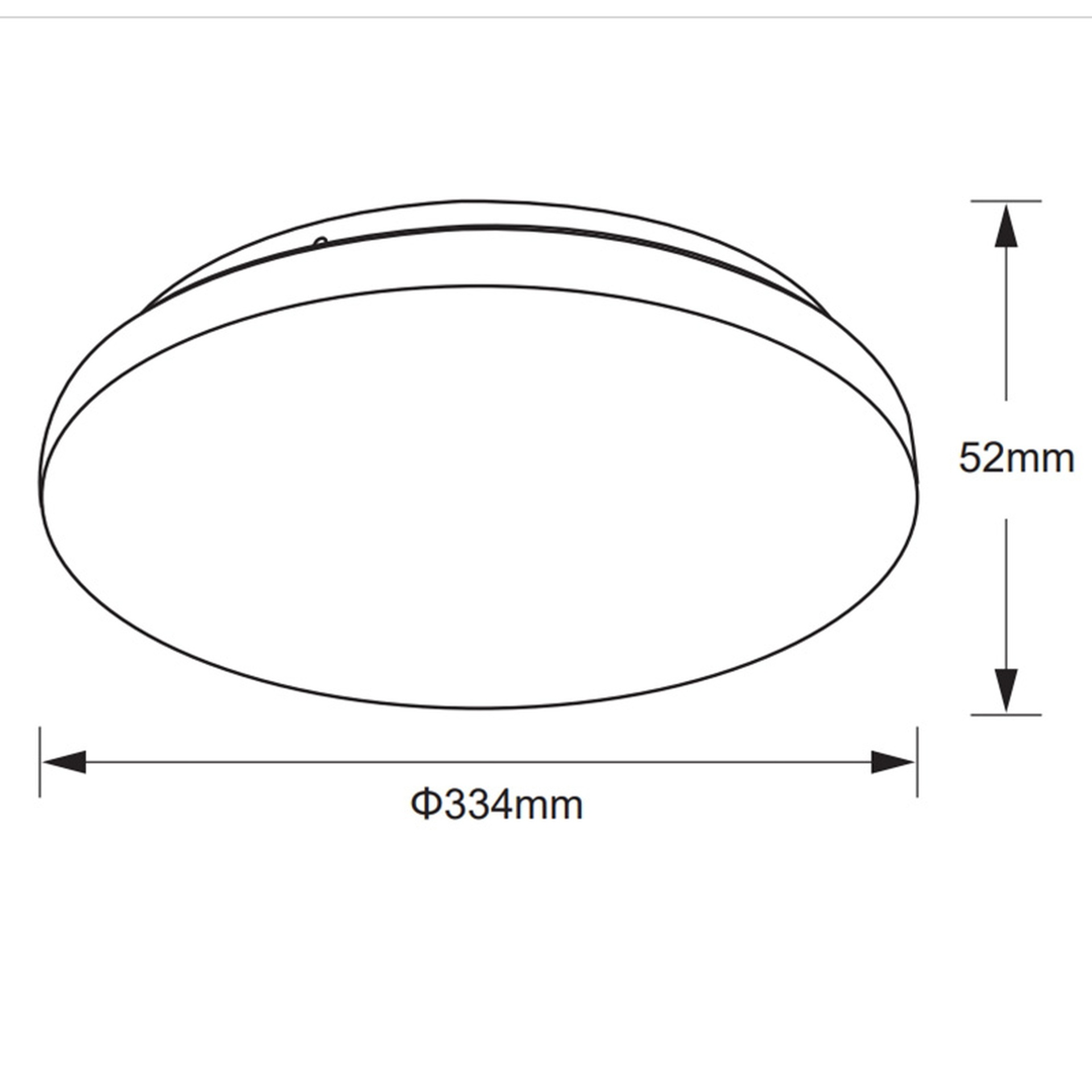 ***DES*** ZERO II * LED ROUND CEILING 33 CM - 3000K