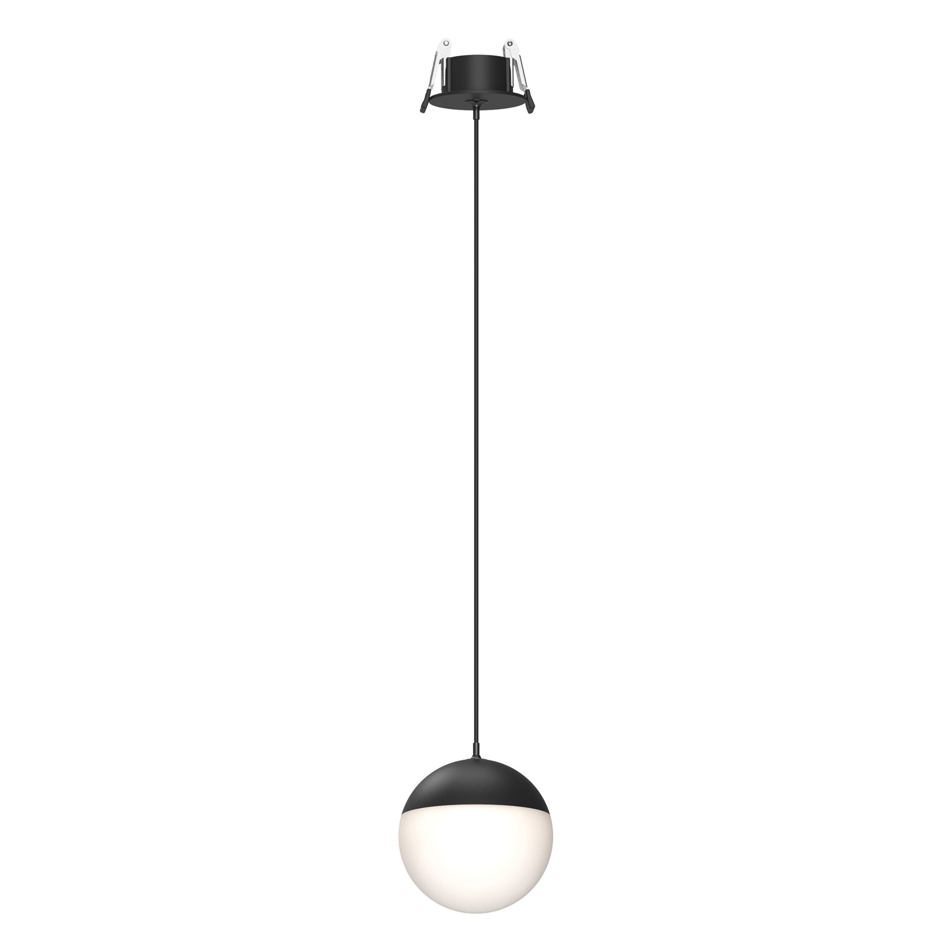KILDA * SOSPESO LED 10W 3000K INCASSATO NERO