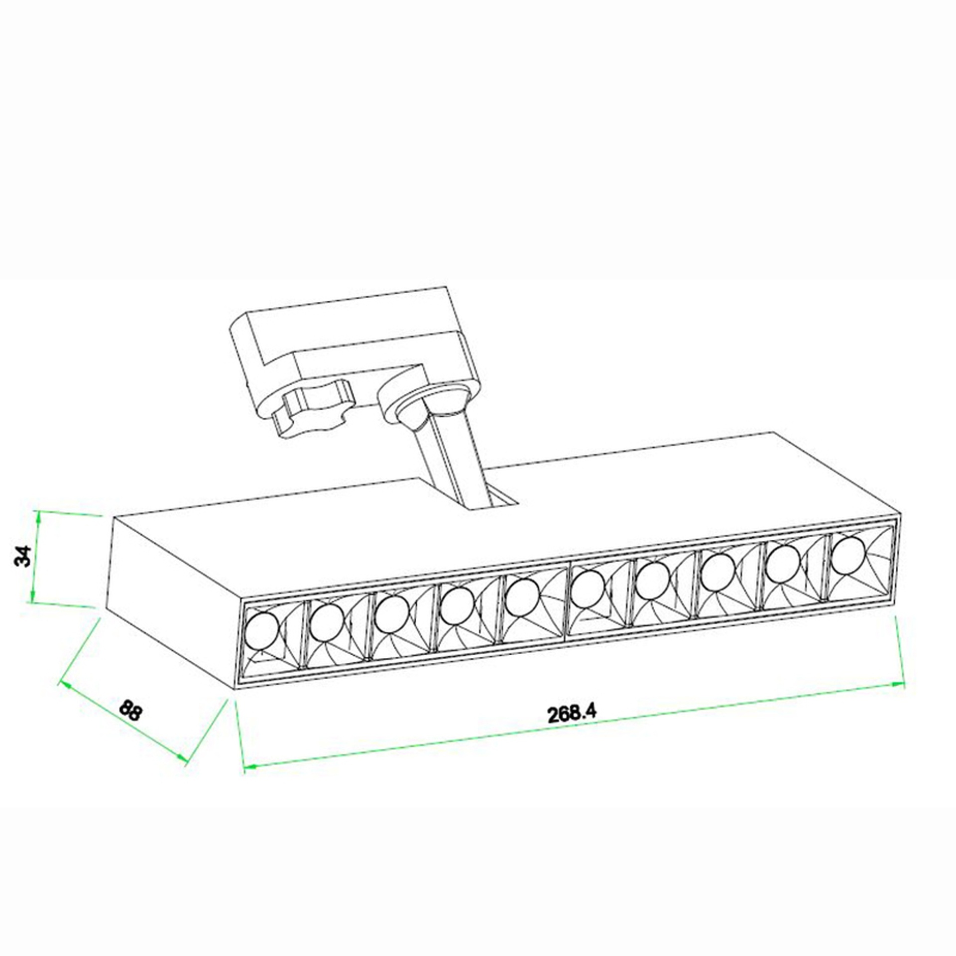 ITACA * LINER SPOT TRACK  BLACK 30W  4000K