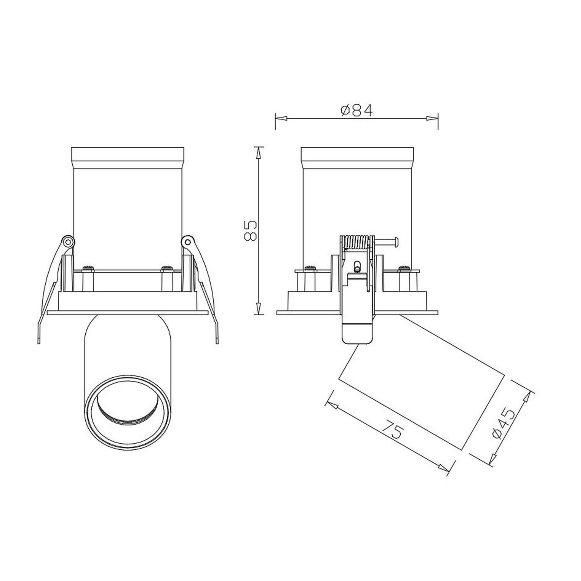 GARDA * INCASSATO LED COB (Basculante) 7W - 4000K