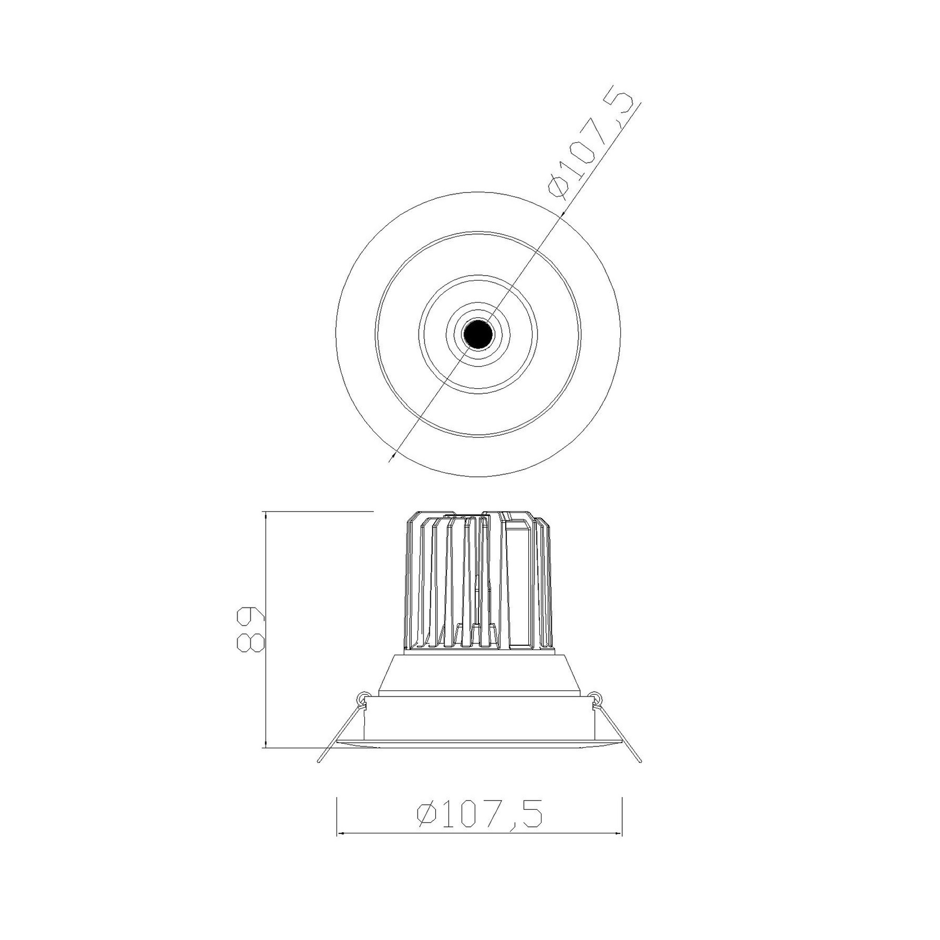 ***DES*** FORMENTERA * COB LED RECESSED (Basculante)  12W - 4000K