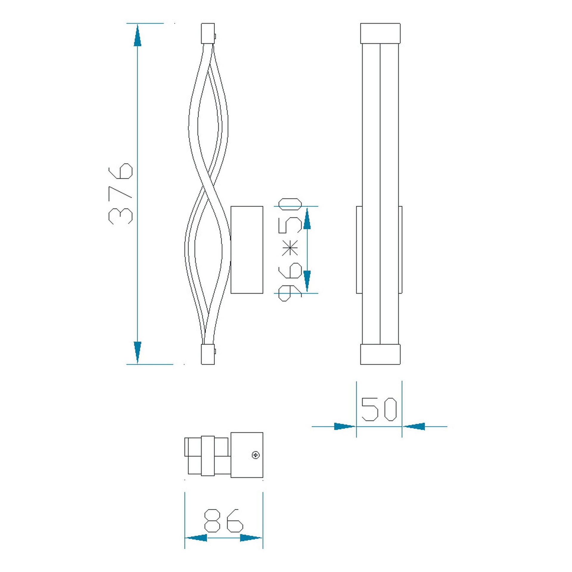***OFER/DES*** SAHARA * WALL LAMP 6W 3000K - DIMMABLE