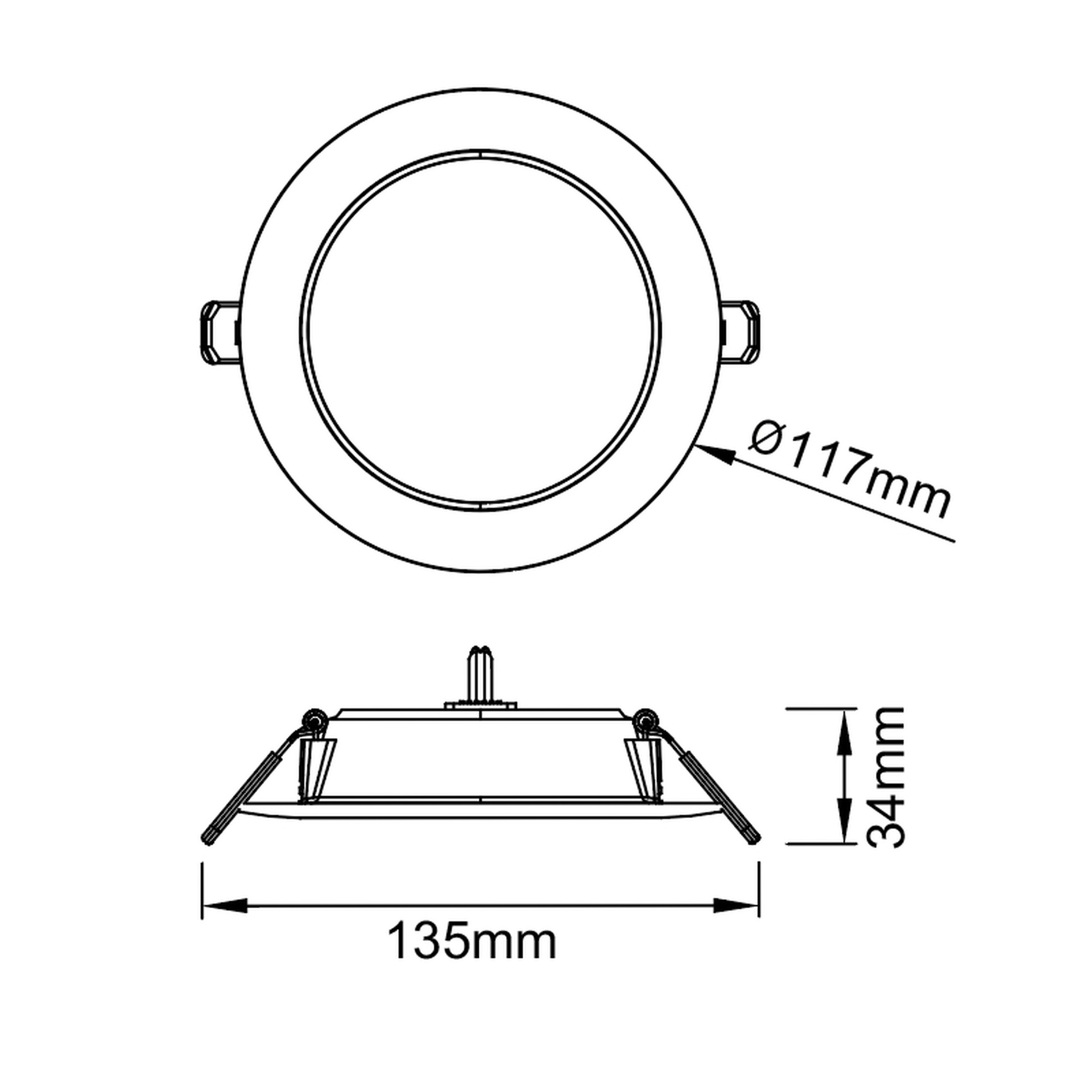 EILAT * SPOT RECESSED LED CCT 6W WHITE
