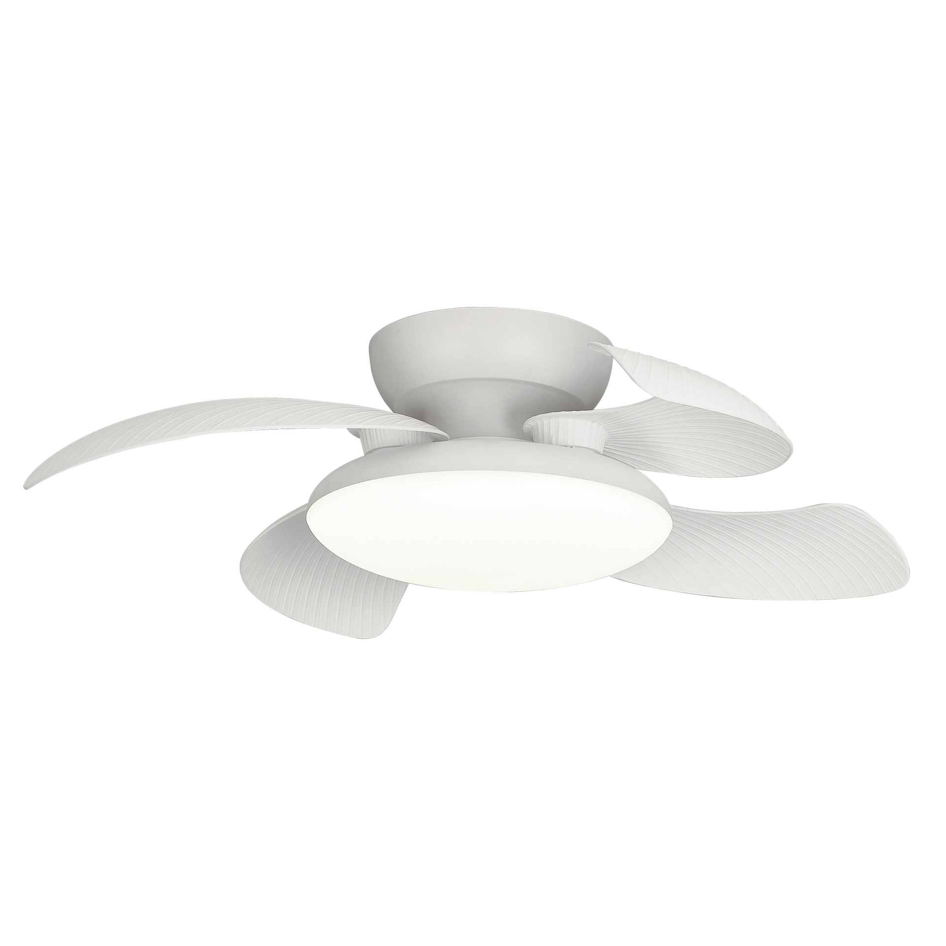 Aloha · Ventilador de aspas desplegables con luz · Blanco