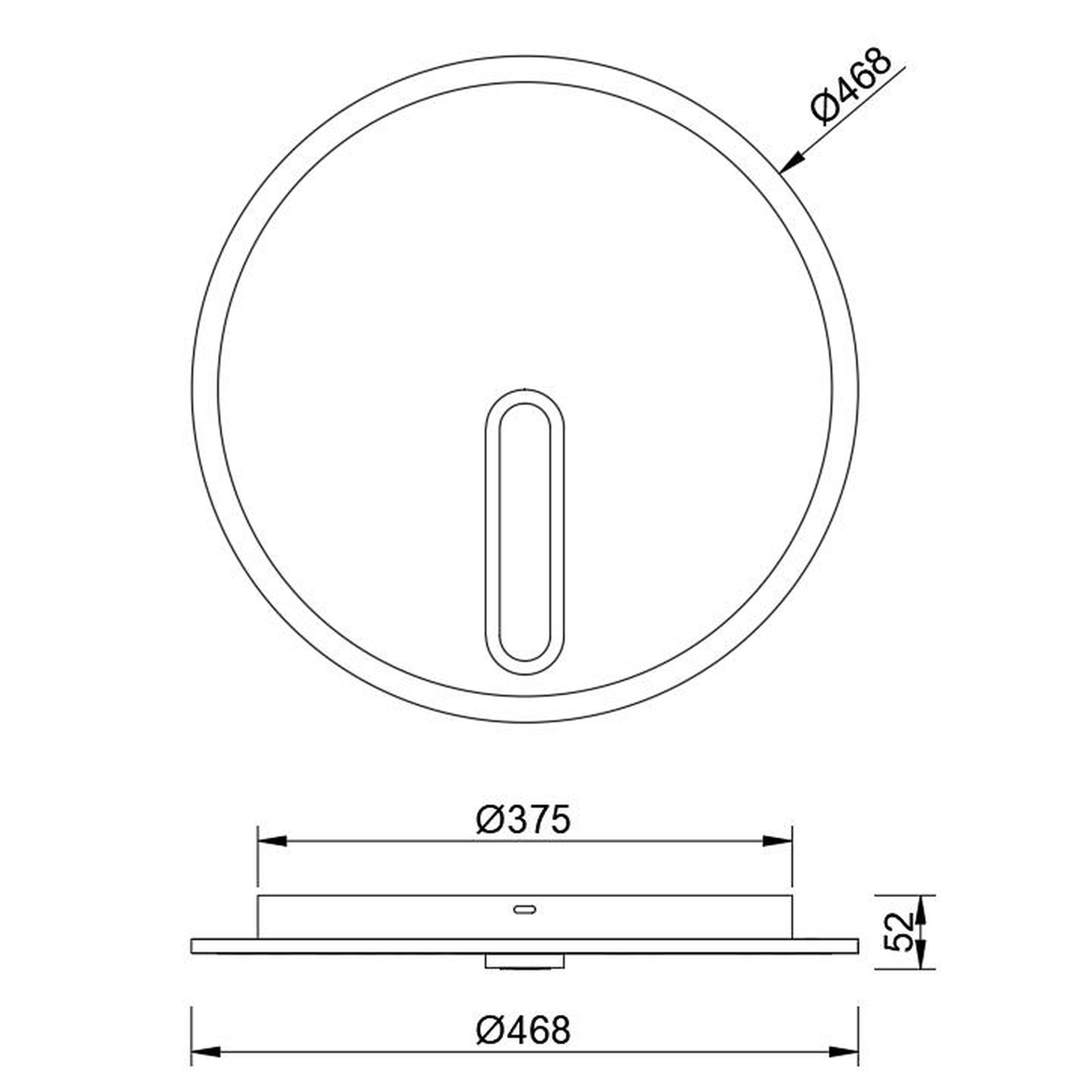***OFER/DES***  CLOCK * ROUND CEILING 40W - 4000K