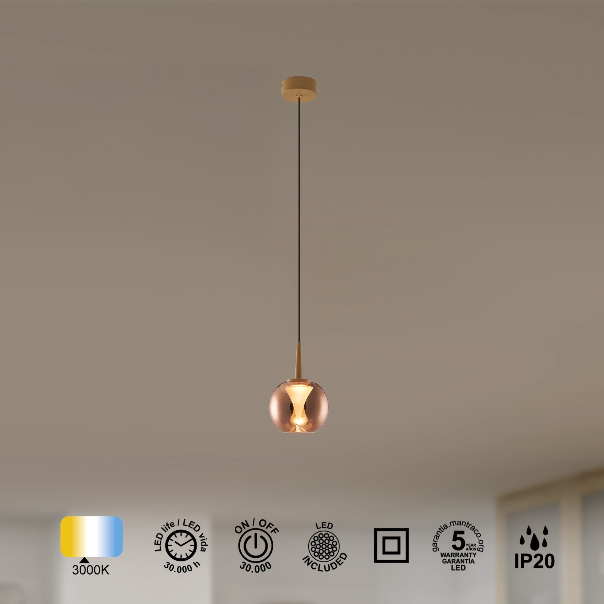 Andromeda · Luminaires de plafond · Or